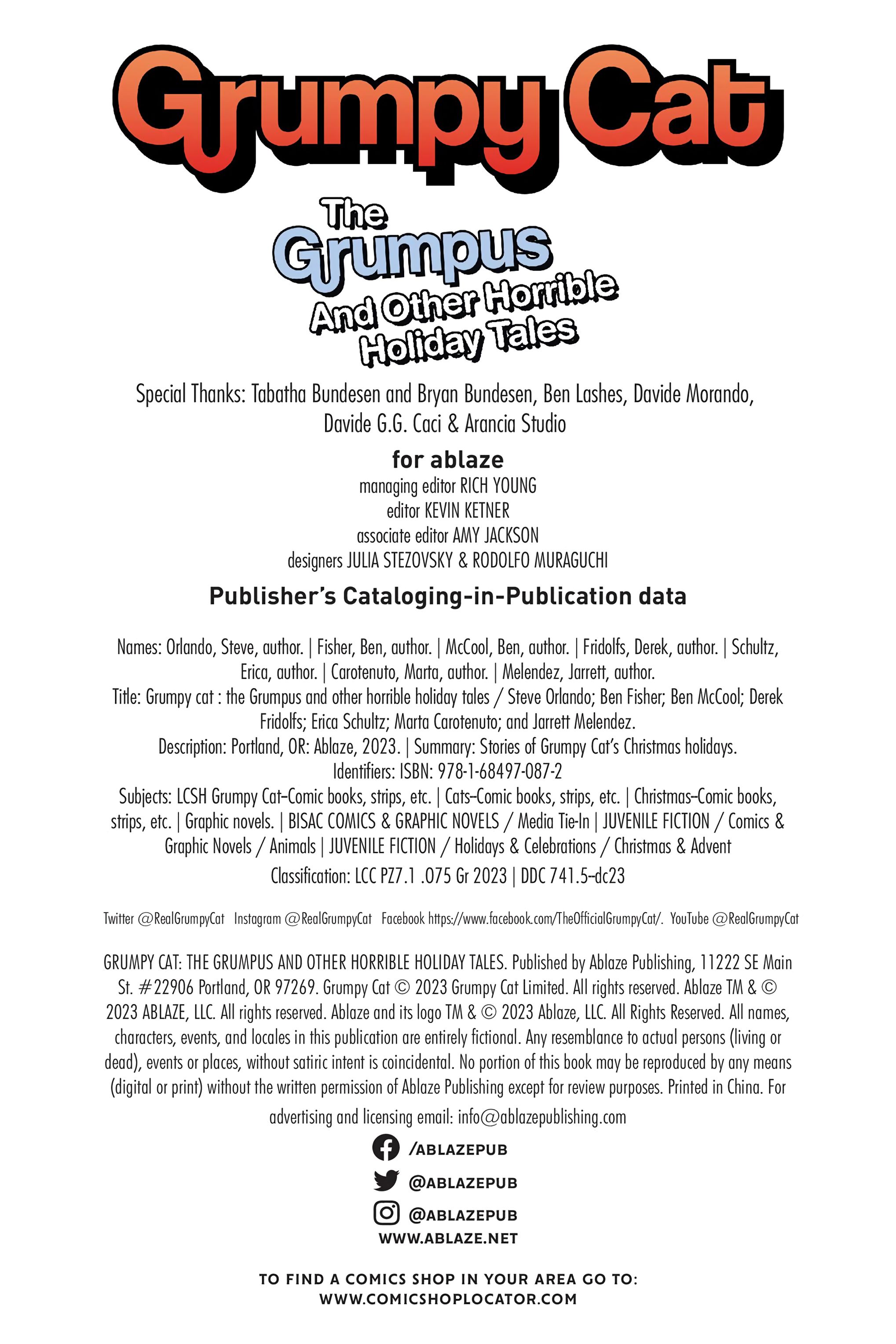 Grumpy Cat: The Grumpus and Other Horrible Holiday Tales (2023): Chapter HC - Page 5