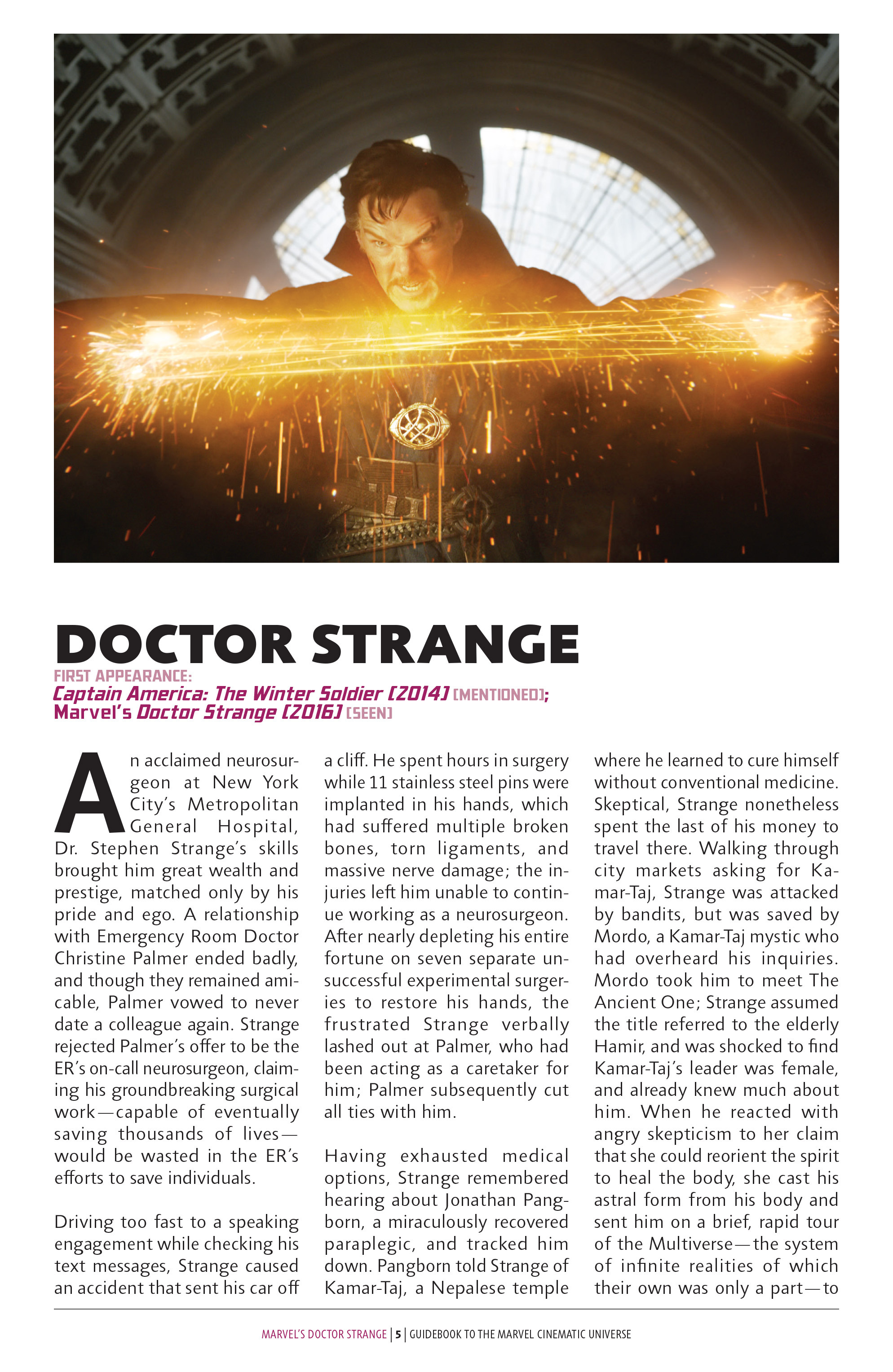 Guidebook to the Marvel Cinematic Universe - Marvel's Doctor Strange: Chapter 1 - Page 7