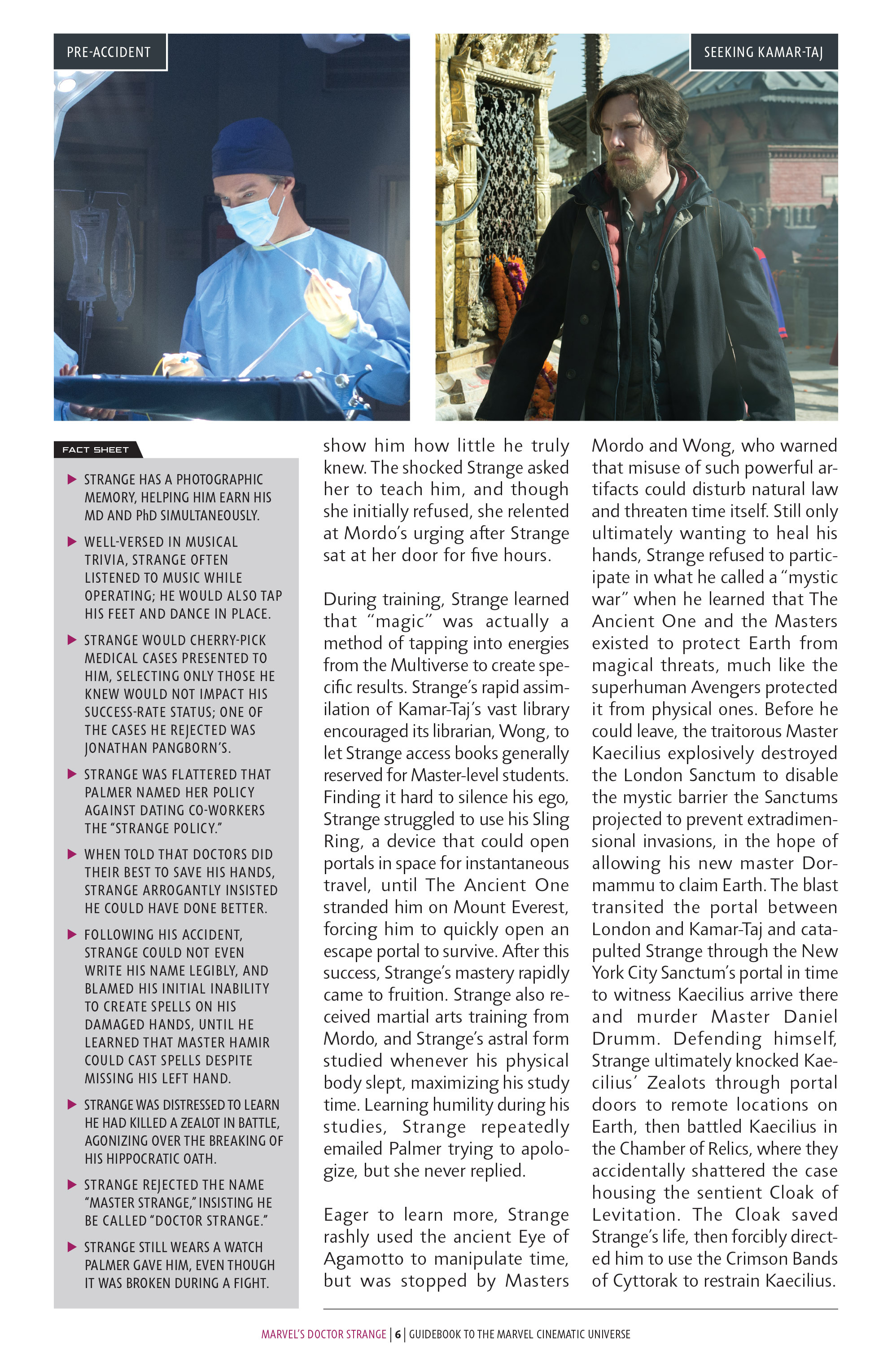 Guidebook to the Marvel Cinematic Universe - Marvel's Doctor Strange: Chapter 1 - Page 8