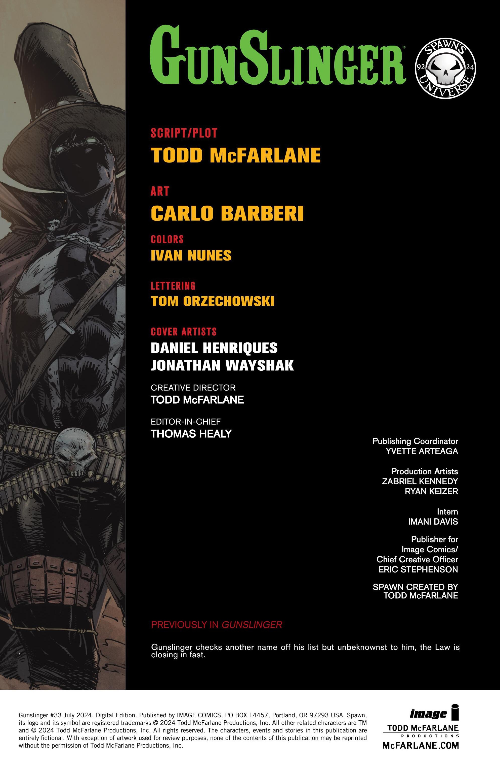 Gunslinger Spawn (2021-): Chapter 33 - Page 3