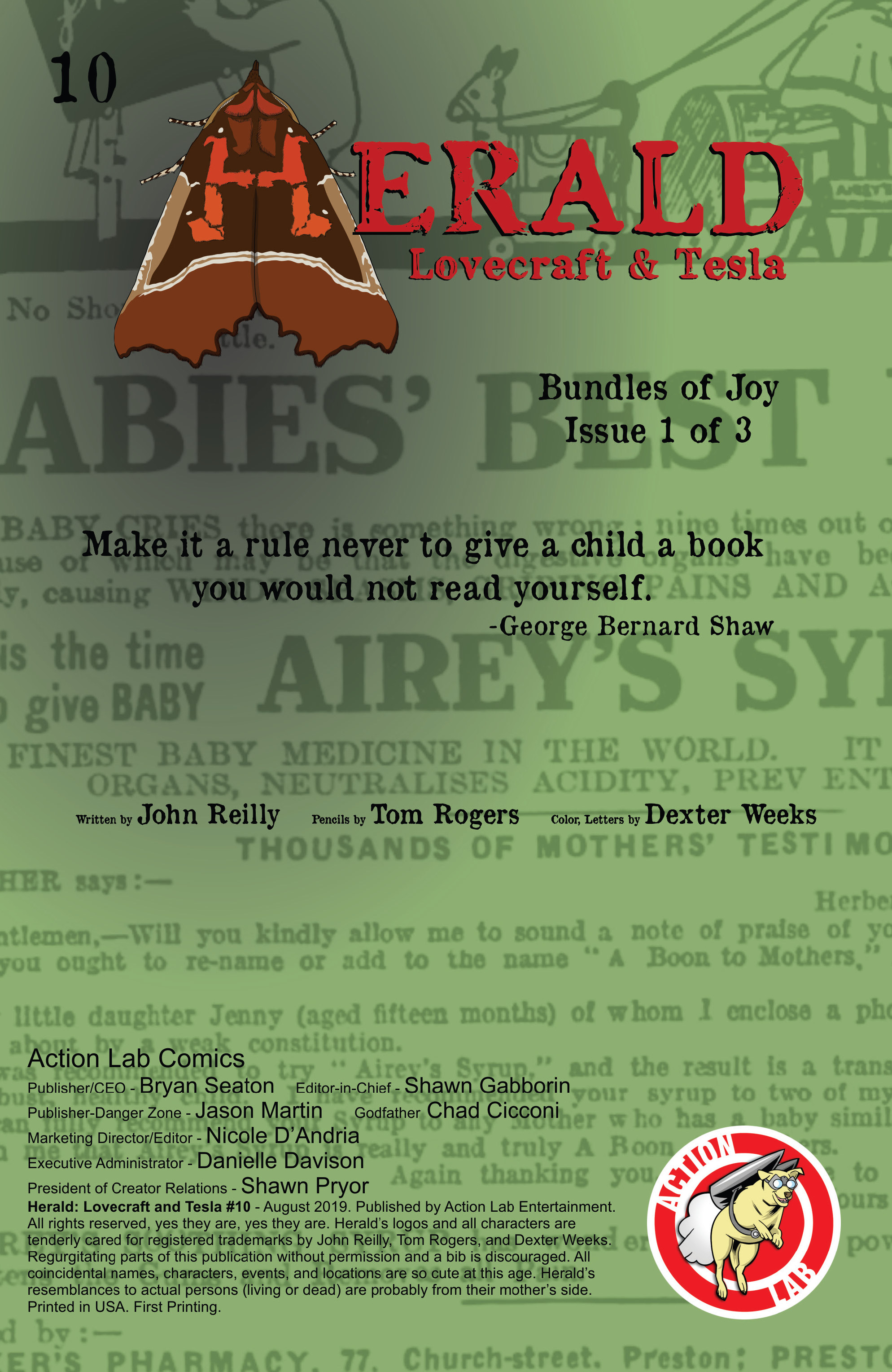 Herald: Lovecraft & Tesla - Bundles of Joy (2019-): Chapter 1 - Page 2