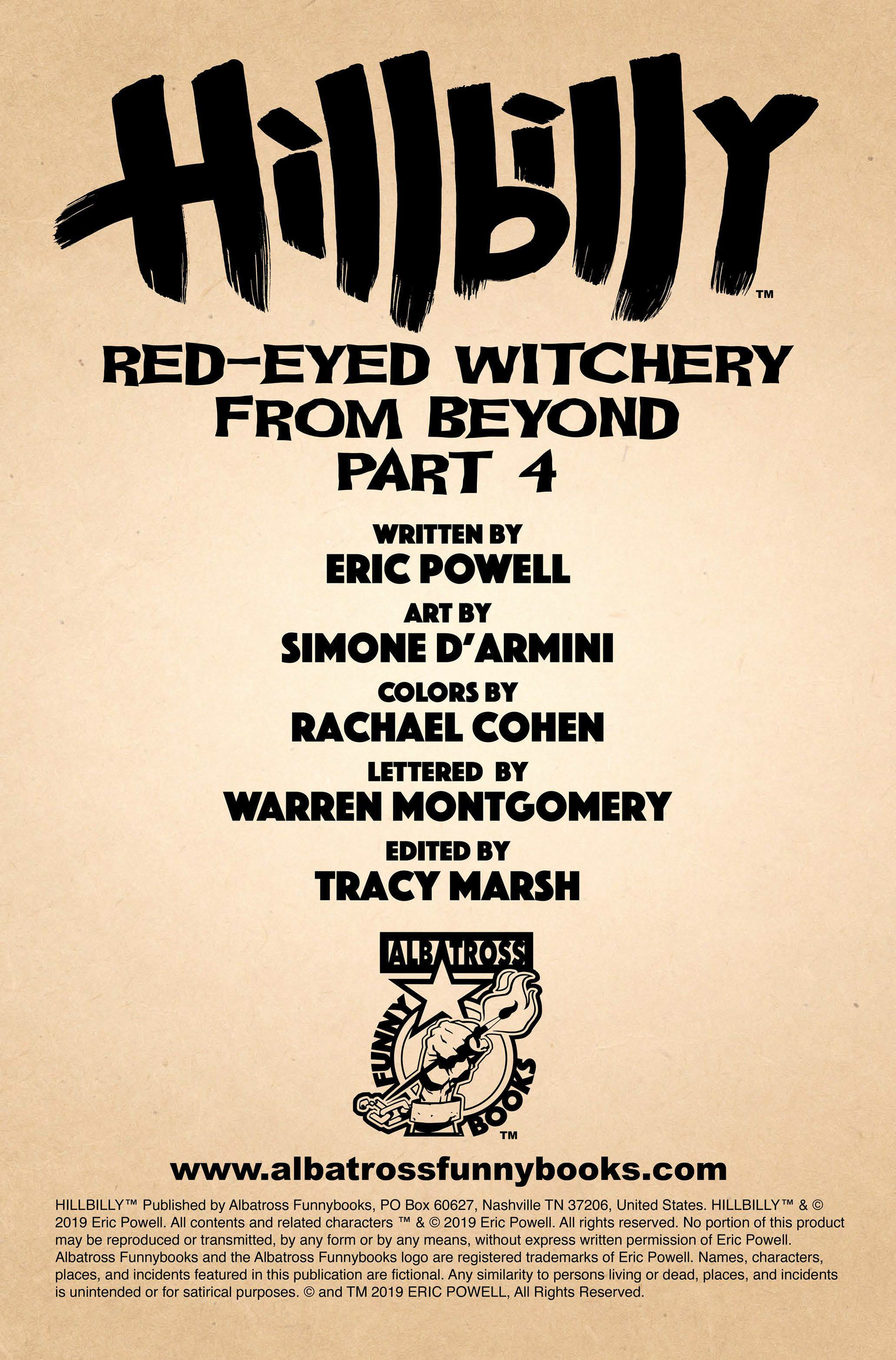 Hillbilly: Red-Eyed Witchery From Beyond (2018-): Chapter 4 - Page 2