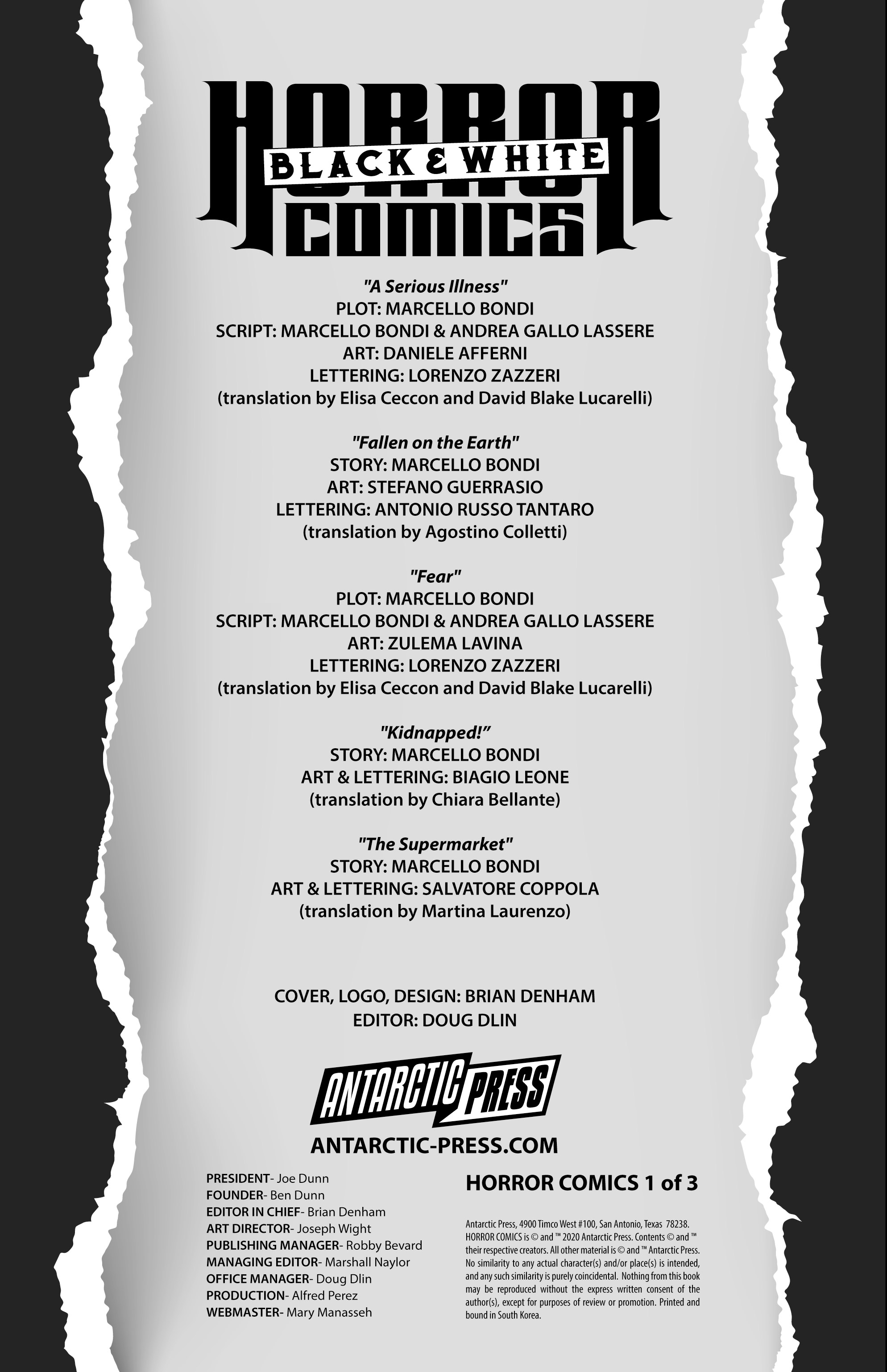 Horror Comics Black & White (2021-): Chapter 1 - Page 2