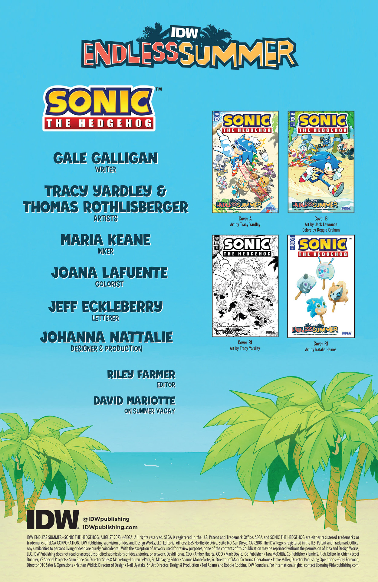 IDW Endless Summer Sonic the Hedgehog (2023-): Chapter 1 - Page 2