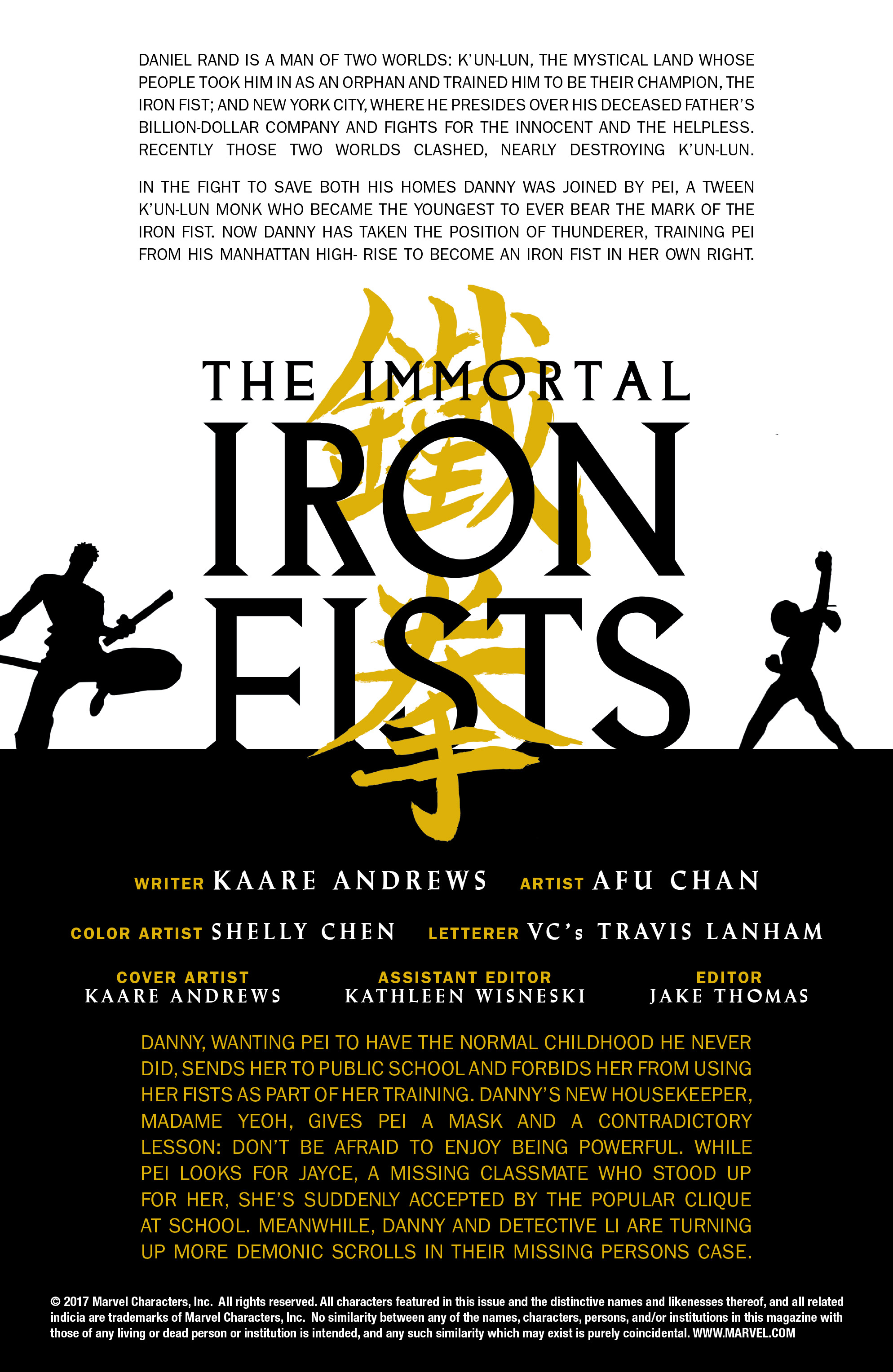 Immortal Iron Fists (2017): Chapter 3 - Page 2