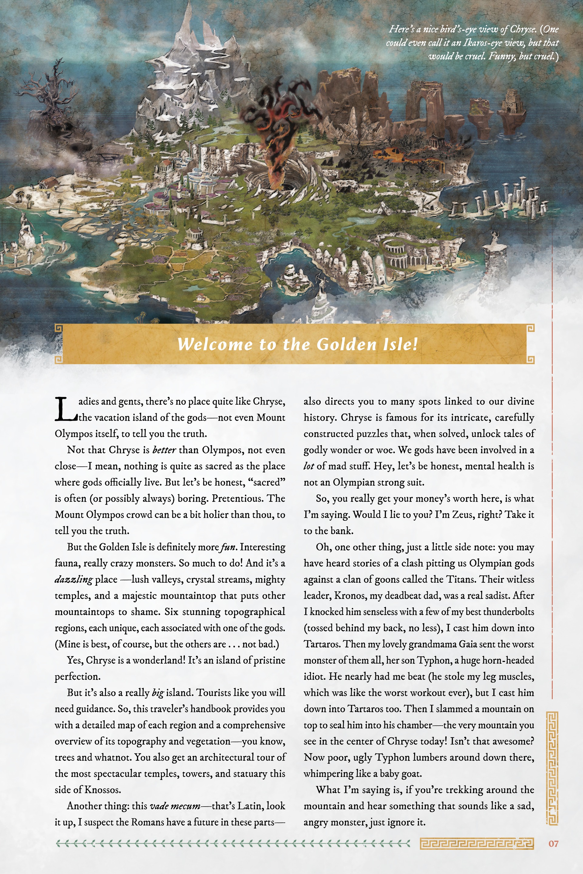 Immortals Fenyx Rising: A Traveler's Guide to the Golden Isle (2022): Chapter 1 - Page 8