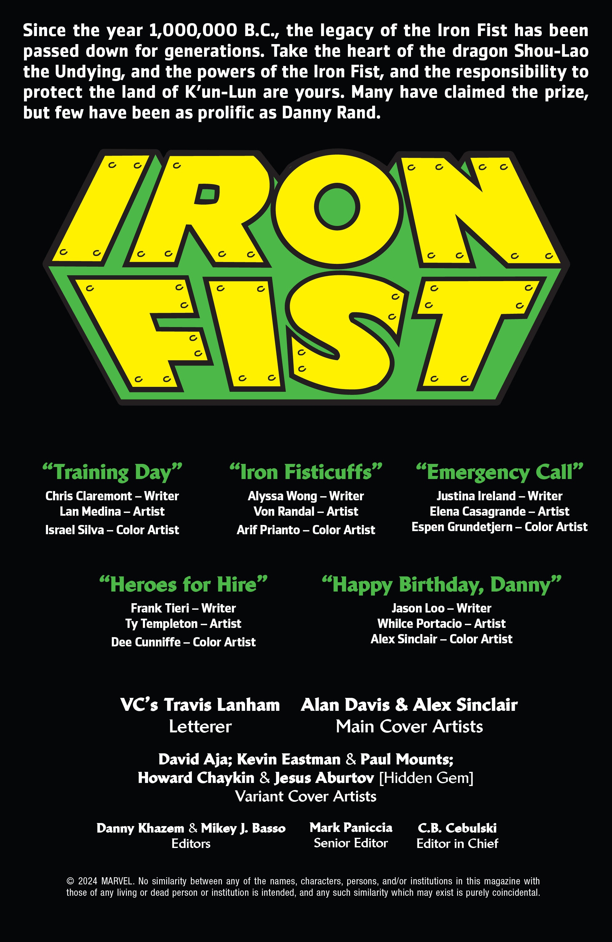Iron Fist 50th Anniversary Special (2024-): Chapter 1 - Page 3