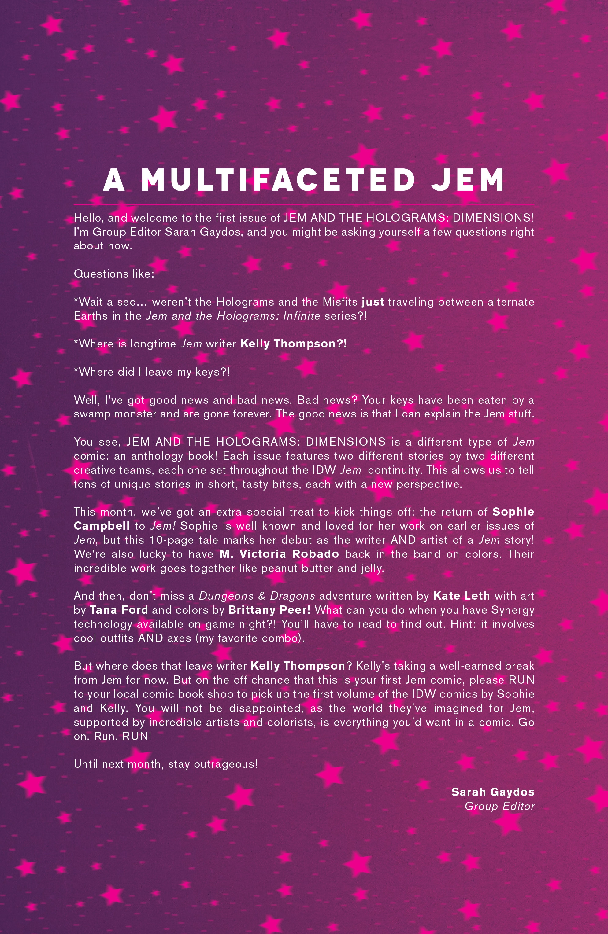 Jem and the Holograms: Dimensions (2017): Chapter 1 - Page 3