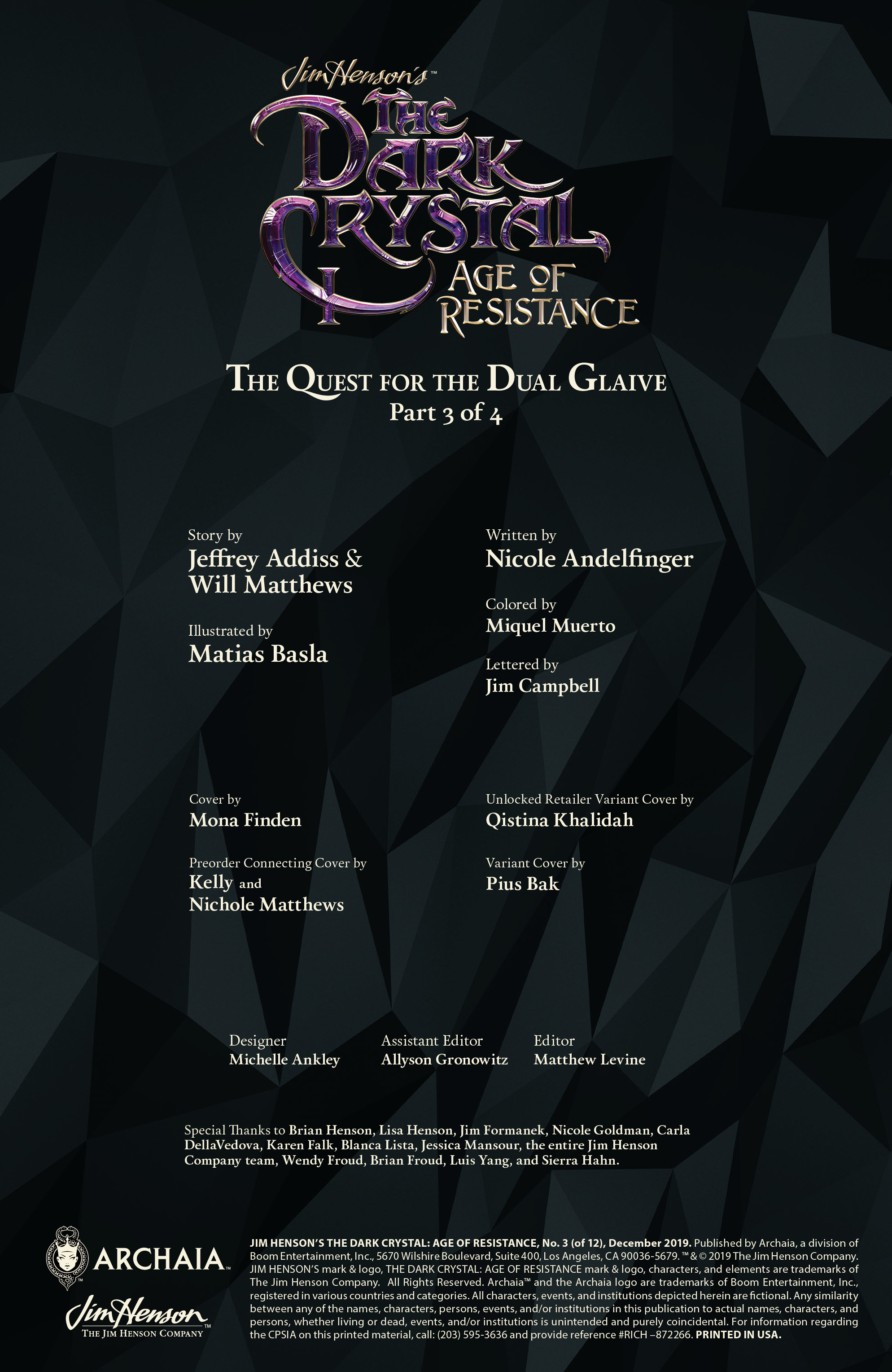 Jim Henson's The Dark Crystal: Age of Resistance (2019-): Chapter 3 - Page 2