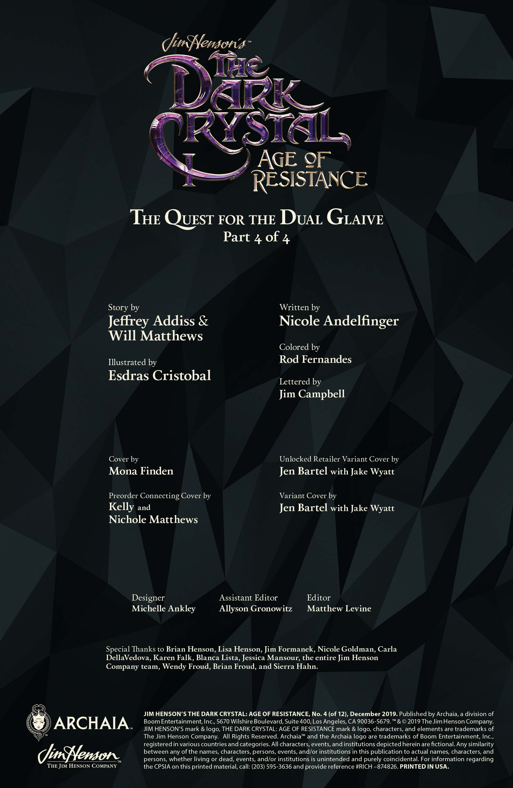 Jim Henson's The Dark Crystal: Age of Resistance (2019-): Chapter 4 - Page 2
