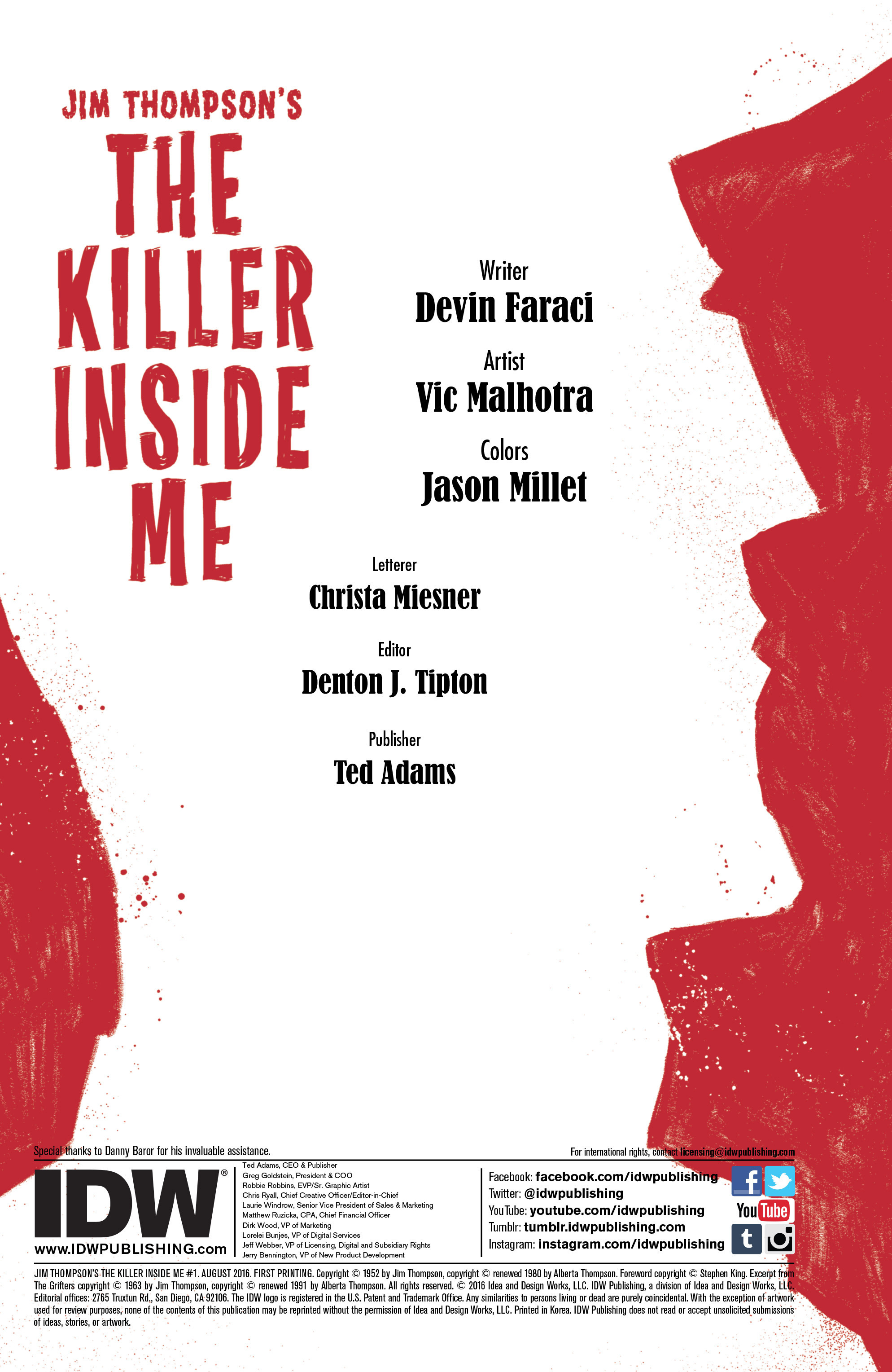 Jim Thompson's The Killer Inside Me (2016): Chapter 1 - Page 2