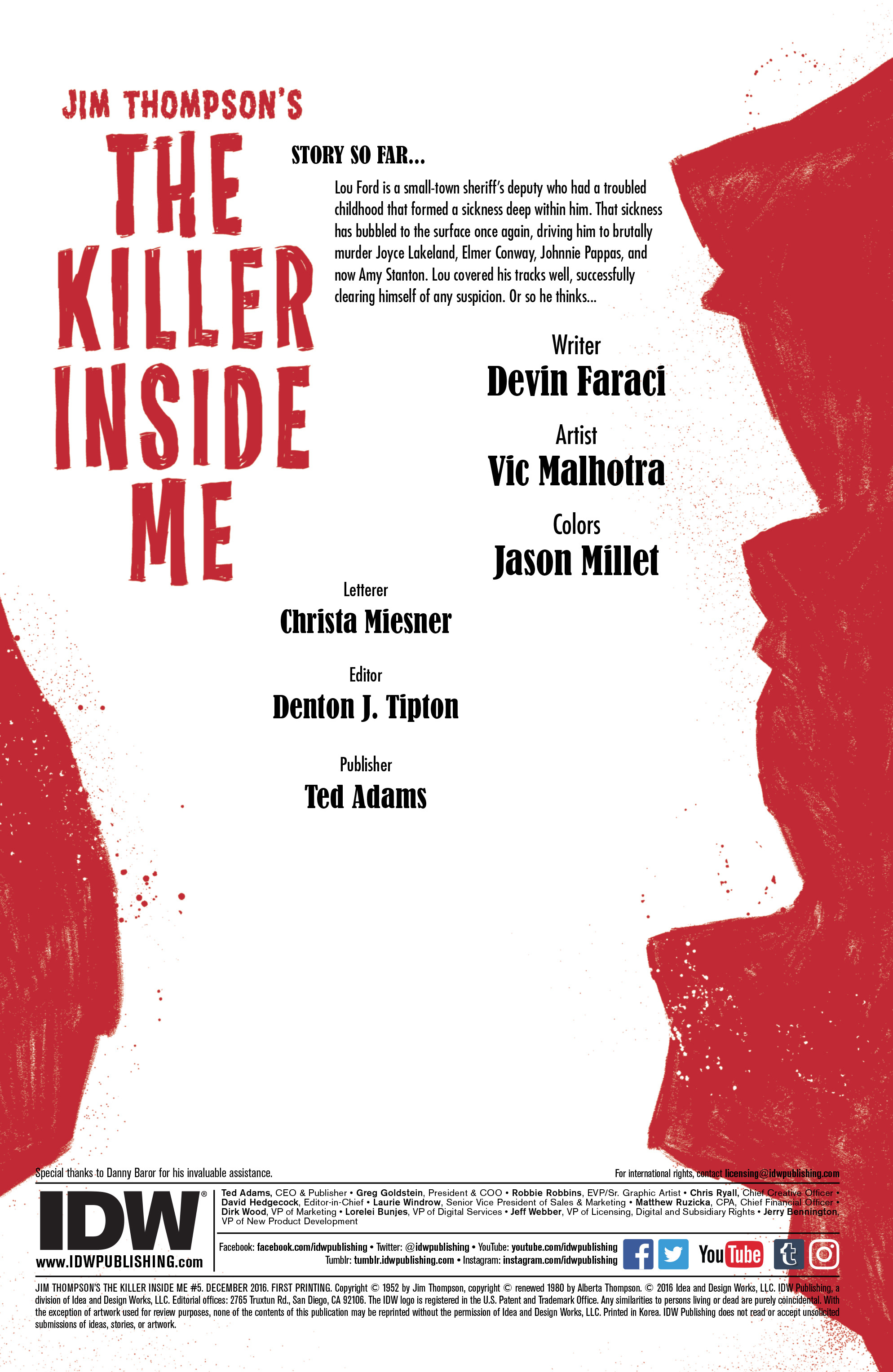 Jim Thompson's The Killer Inside Me (2016): Chapter 5 - Page 2