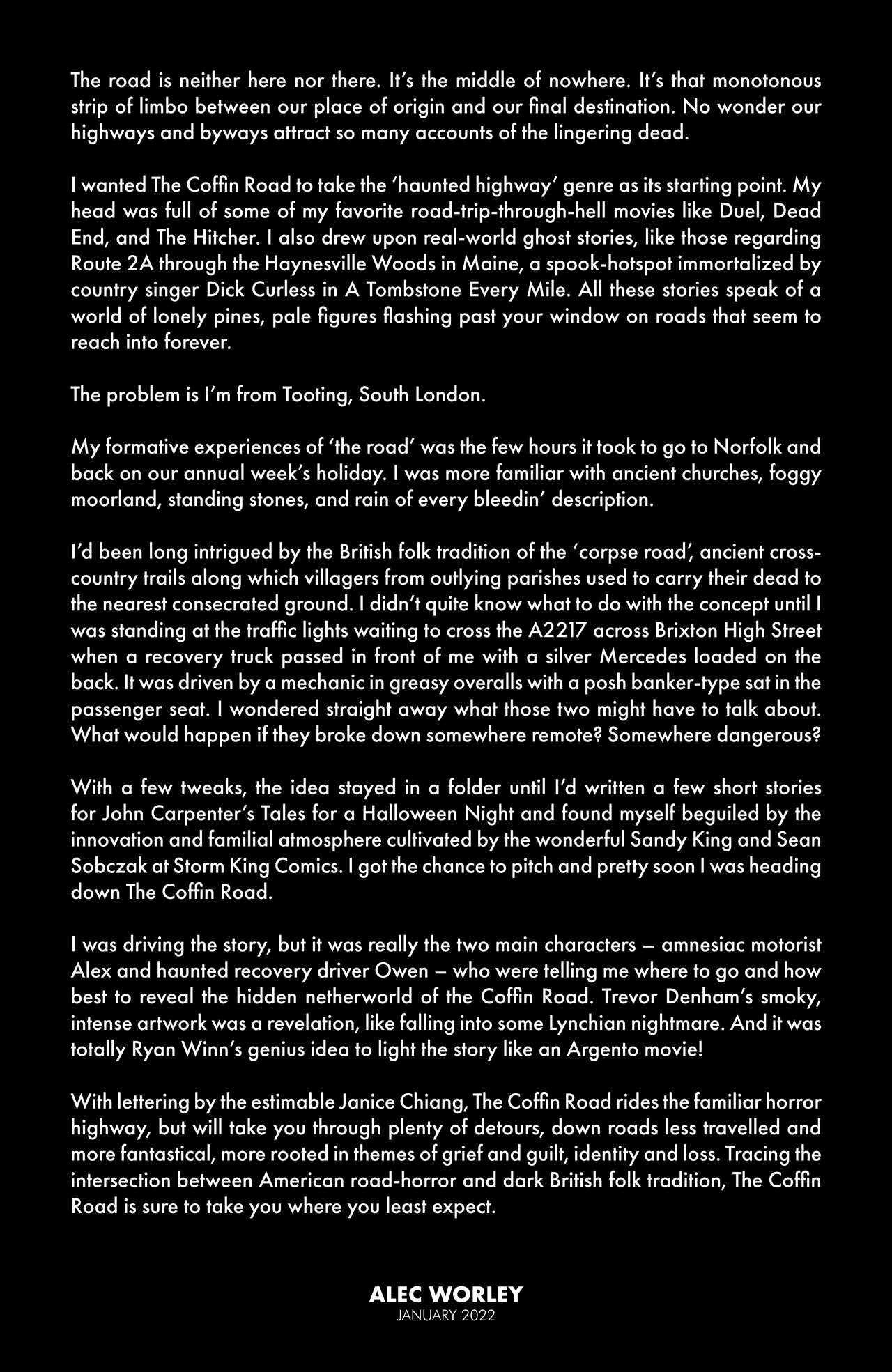 John Carpenter's Night Terrors: The Coffin Road (2023): Chapter TP - Page 5