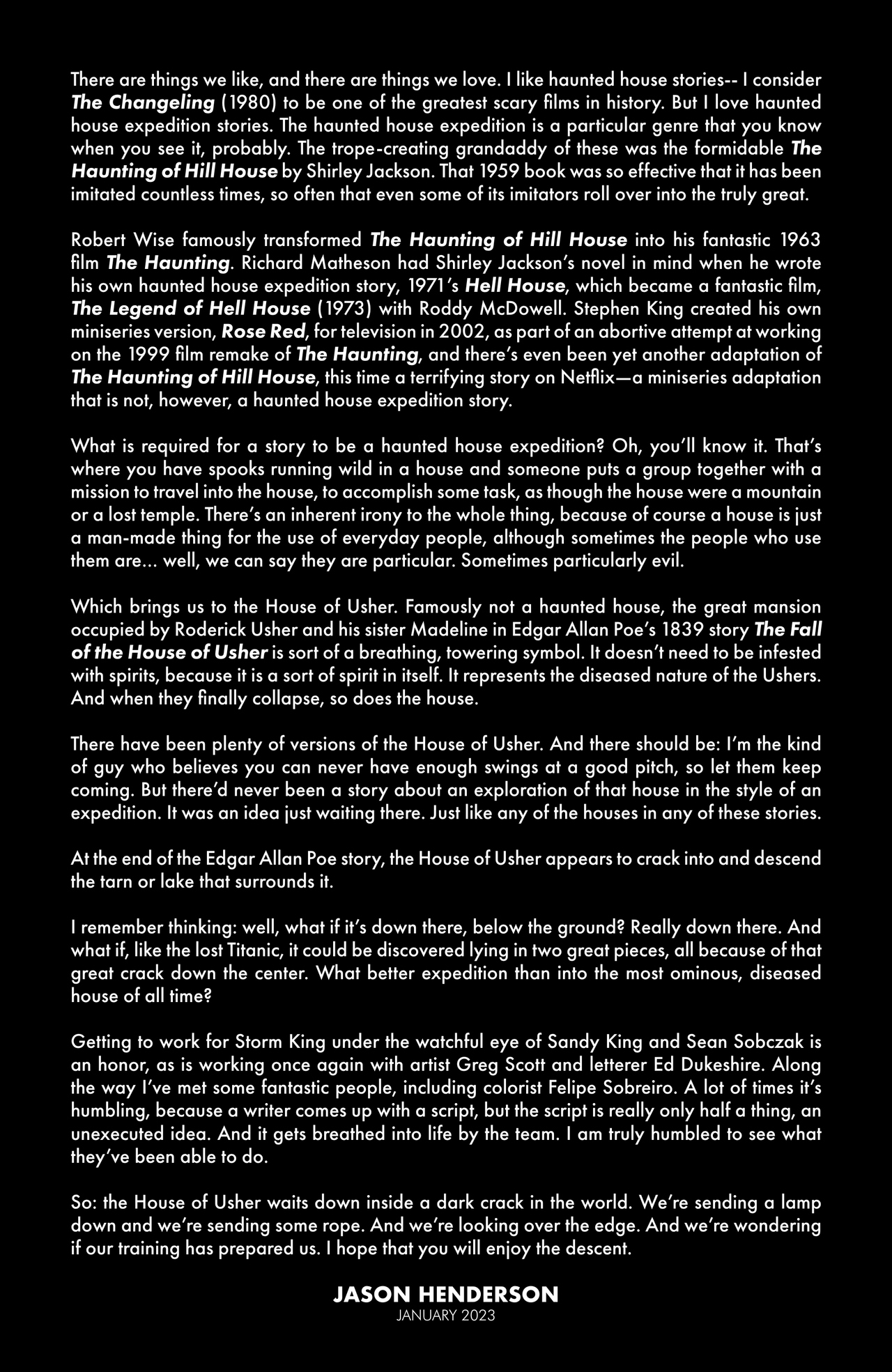 John Carpenter's Night Terrors: Usher Down (2023): Chapter TP - Page 5