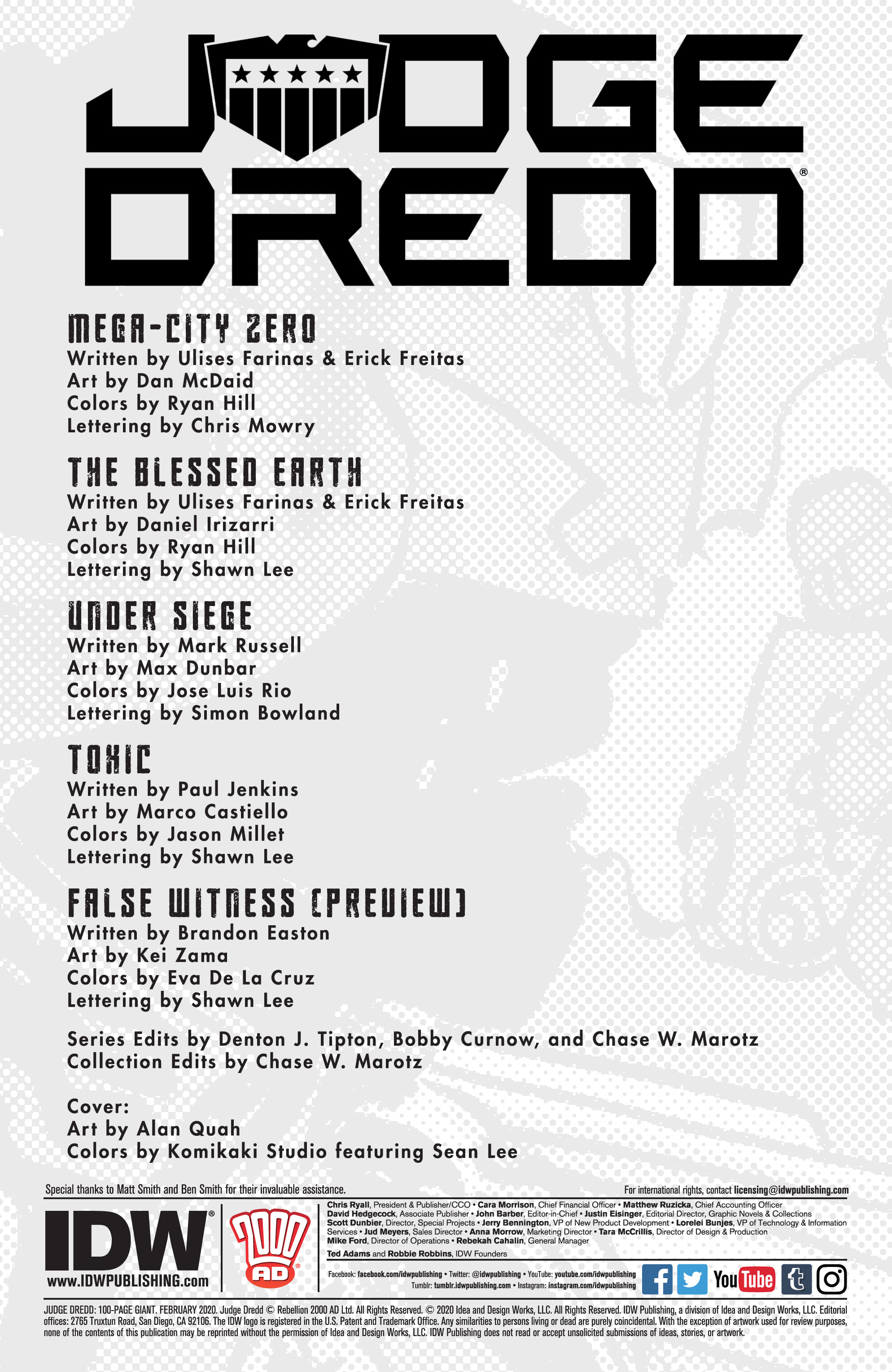 Judge Dredd 100-Page Giant (2020): Chapter 1 - Page 2