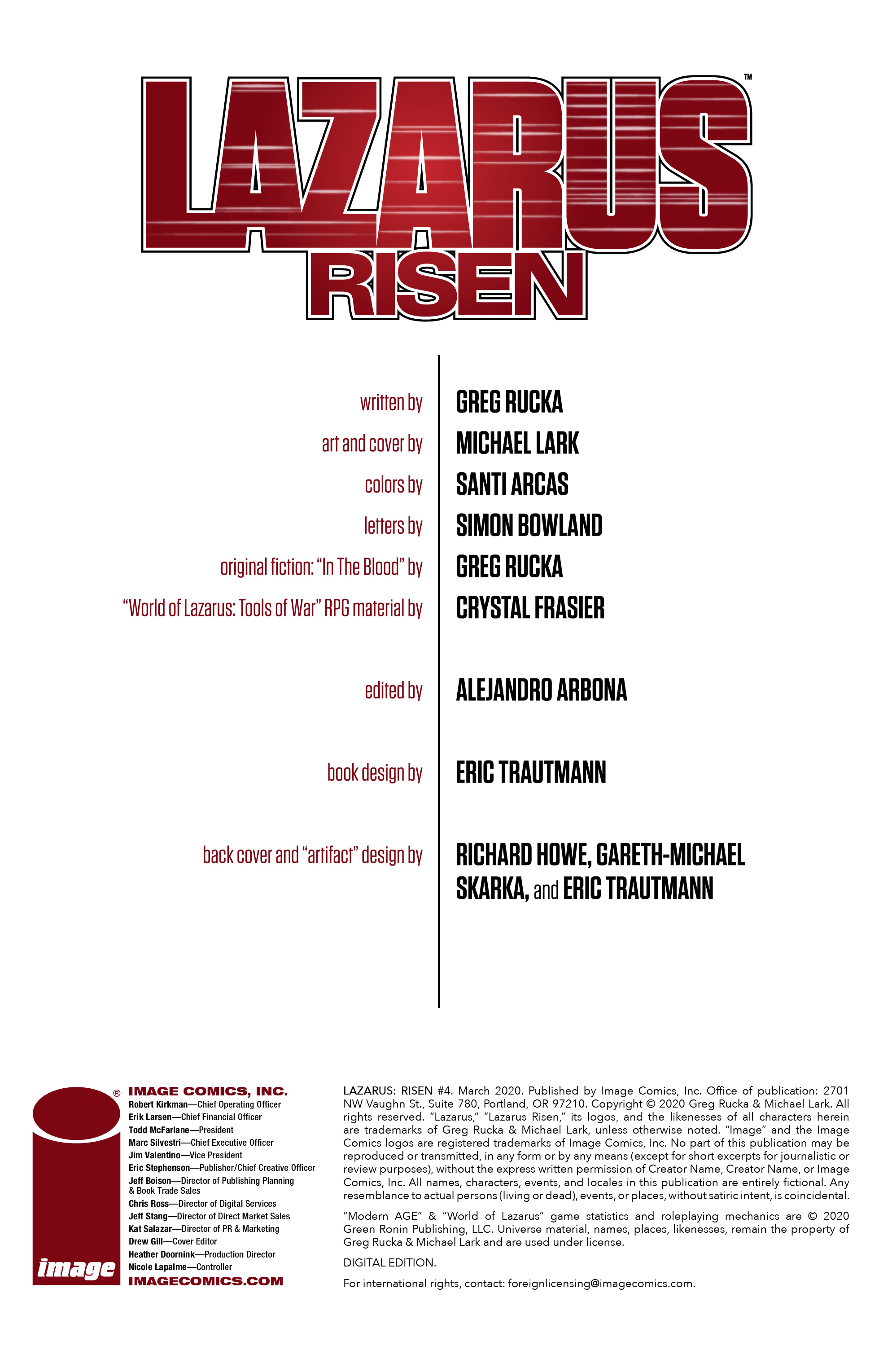 Lazarus: Risen (2019-): Chapter 4 - Page 3
