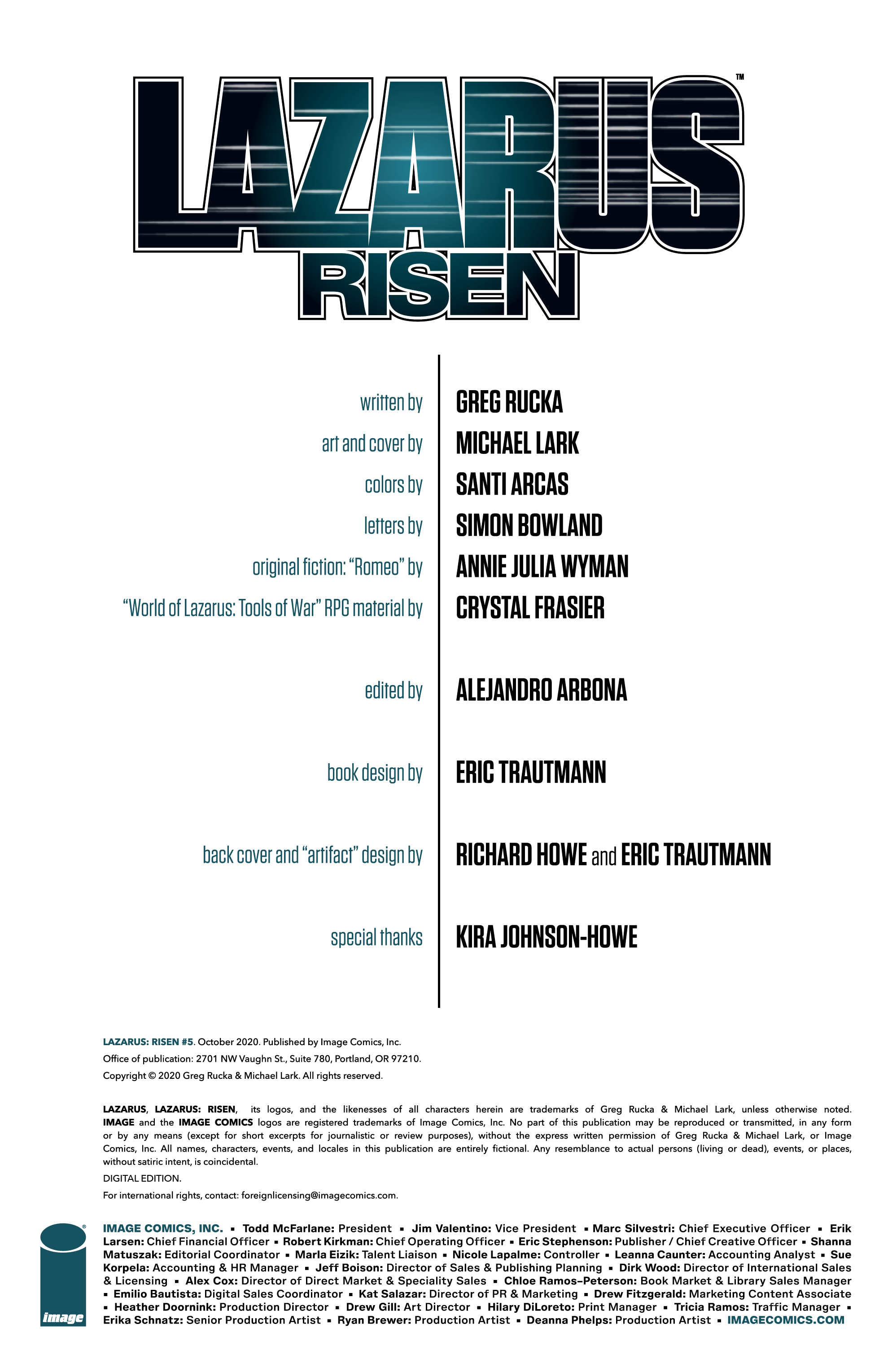 Lazarus: Risen (2019-): Chapter 5 - Page 3
