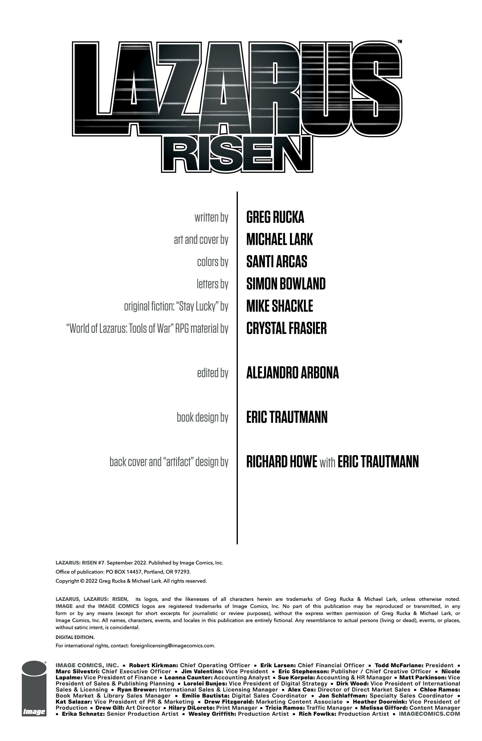 Lazarus: Risen (2019-): Chapter 7 - Page 3