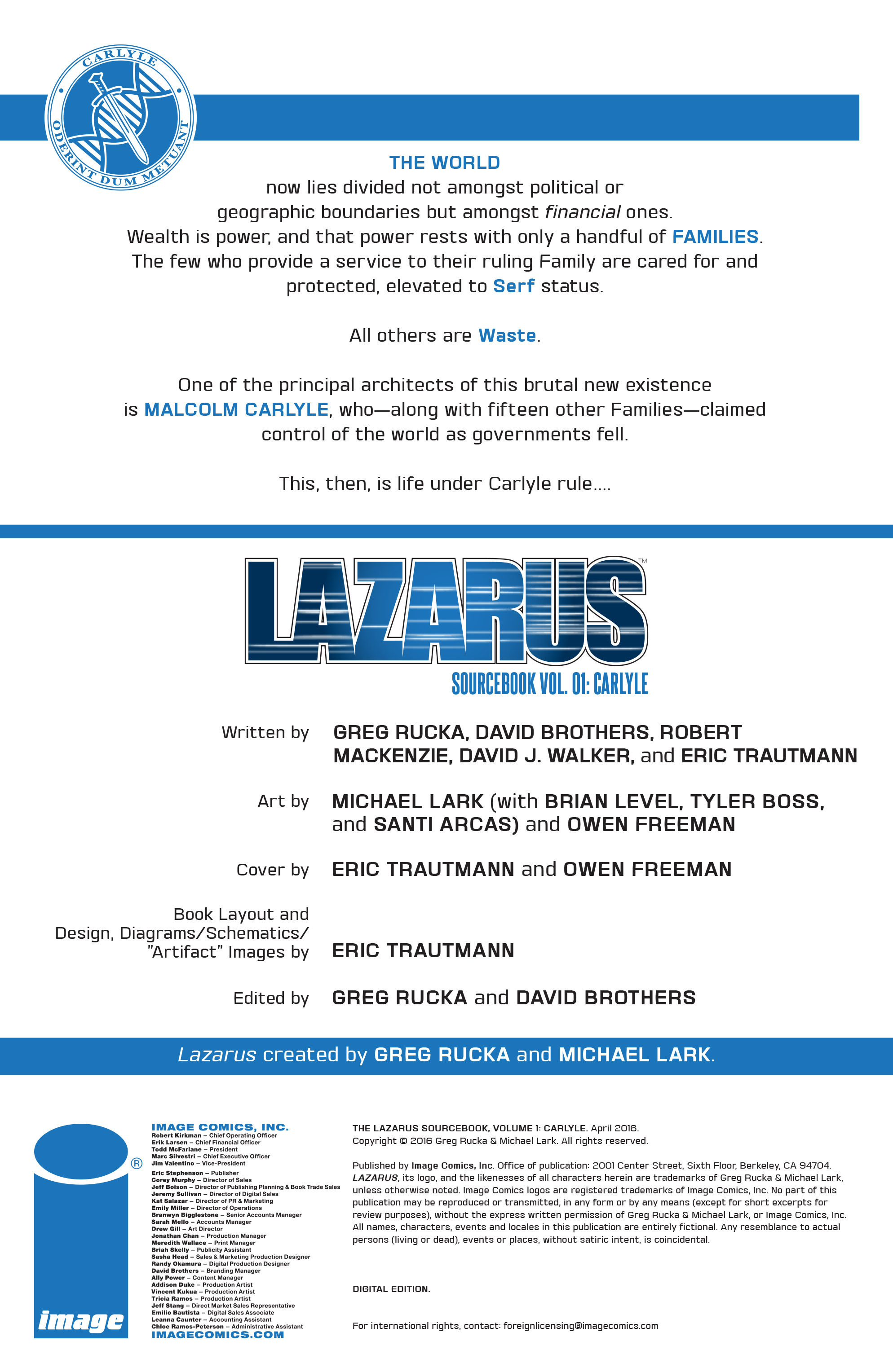 Lazarus Sourcebook (2016-): Chapter 1 - Page 3