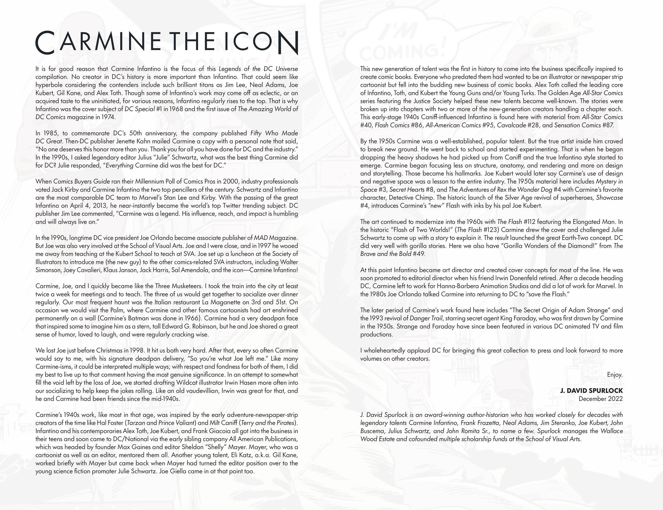 Legends of the DC Universe: Carmine Infantino (2023): Chapter HC - Page 6