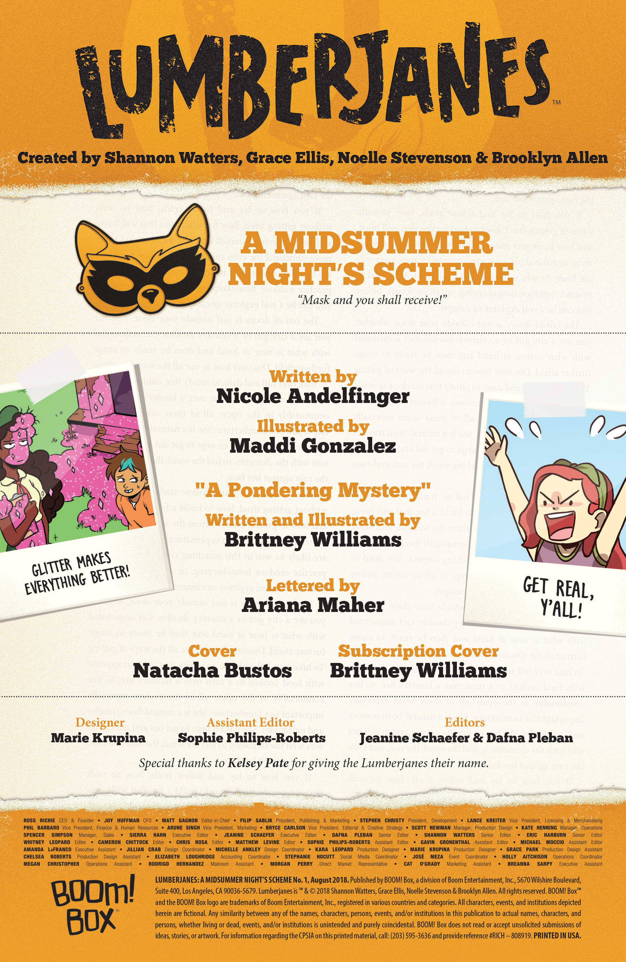 Lumberjanes: A Midsummer Night's Scheme (2018-): Chapter 1 - Page 2