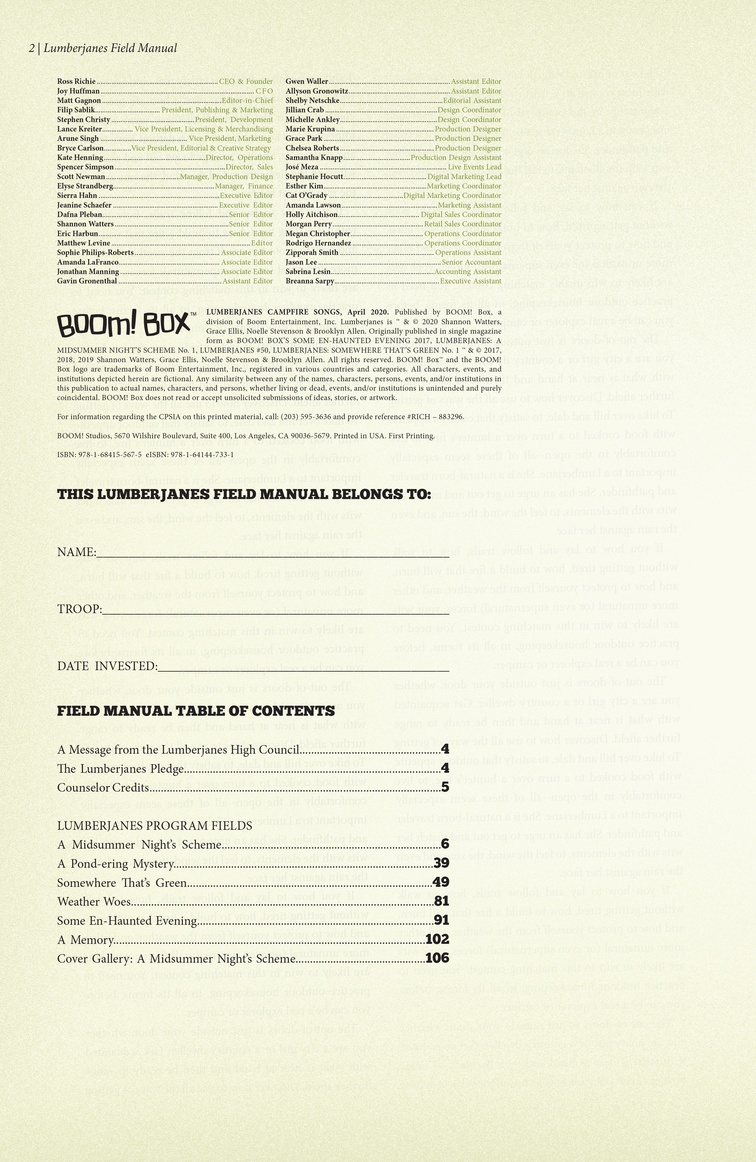 Lumberjanes: Campfire Songs (2021): Chapter 1 - Page 4