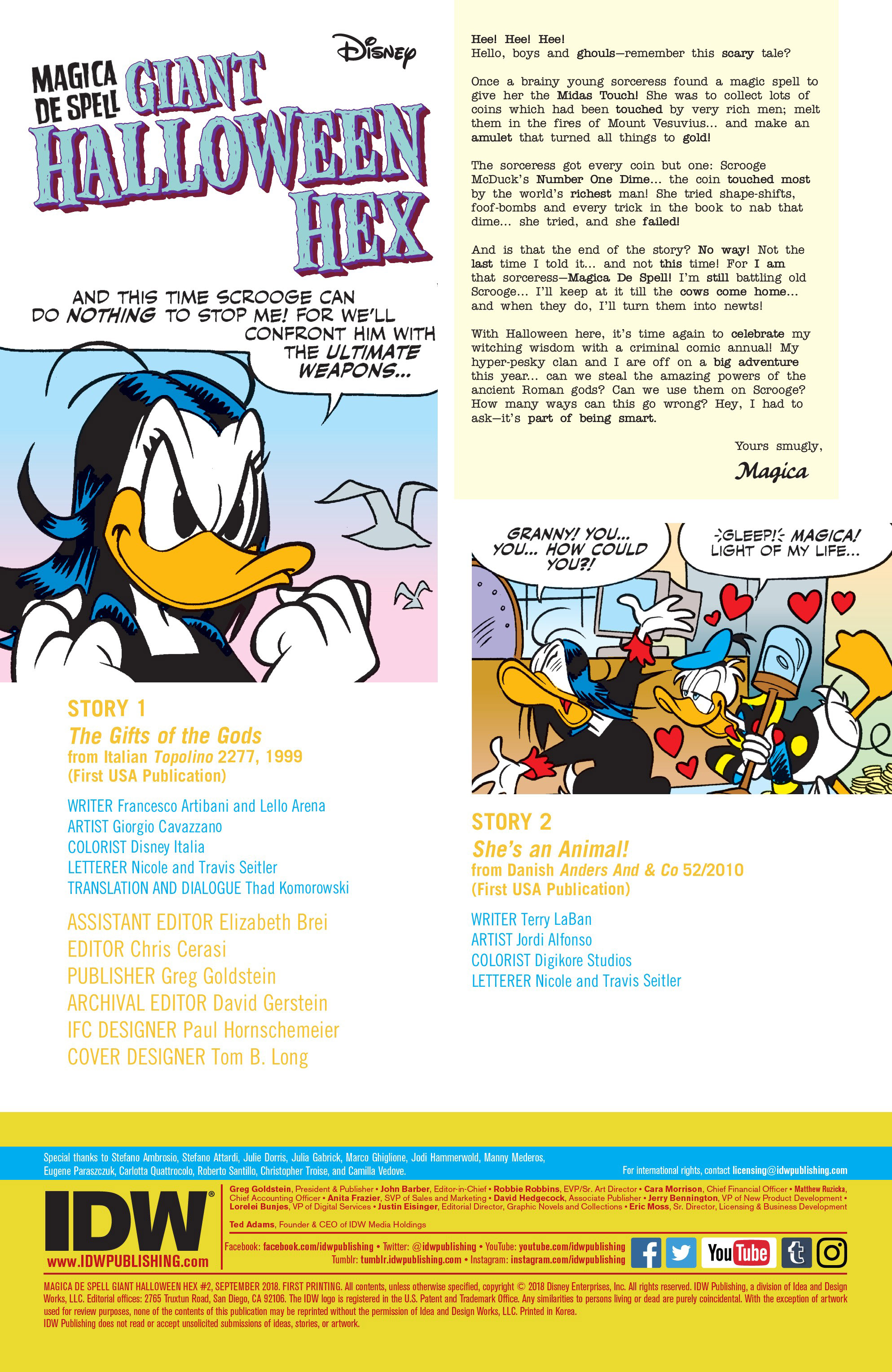 Magica De Spell Giant Halloween Hex (2018): Chapter 1 - Page 2