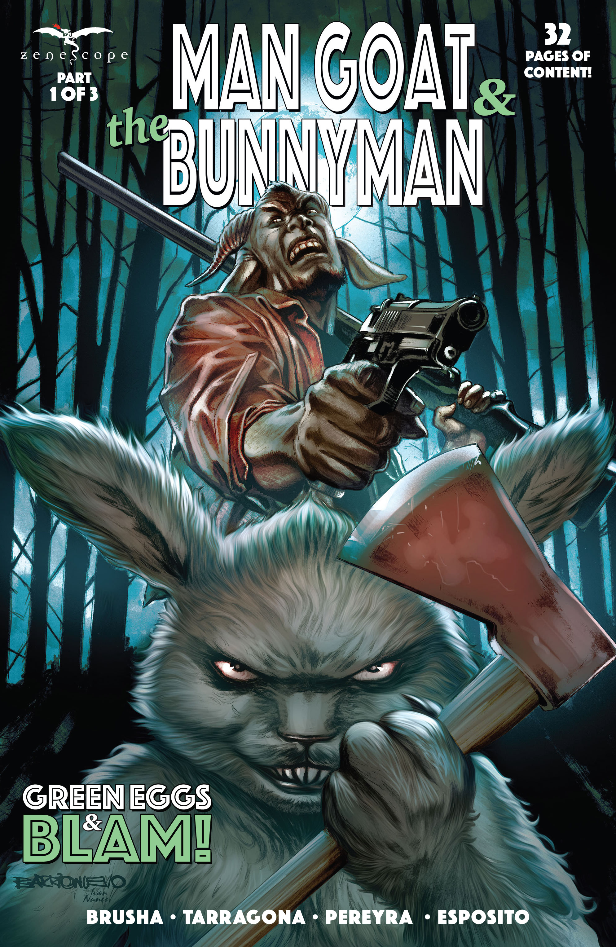 Man Goat and the Bunnyman: Green Eggs & Blam! (2022): Chapter 1 - Page 1