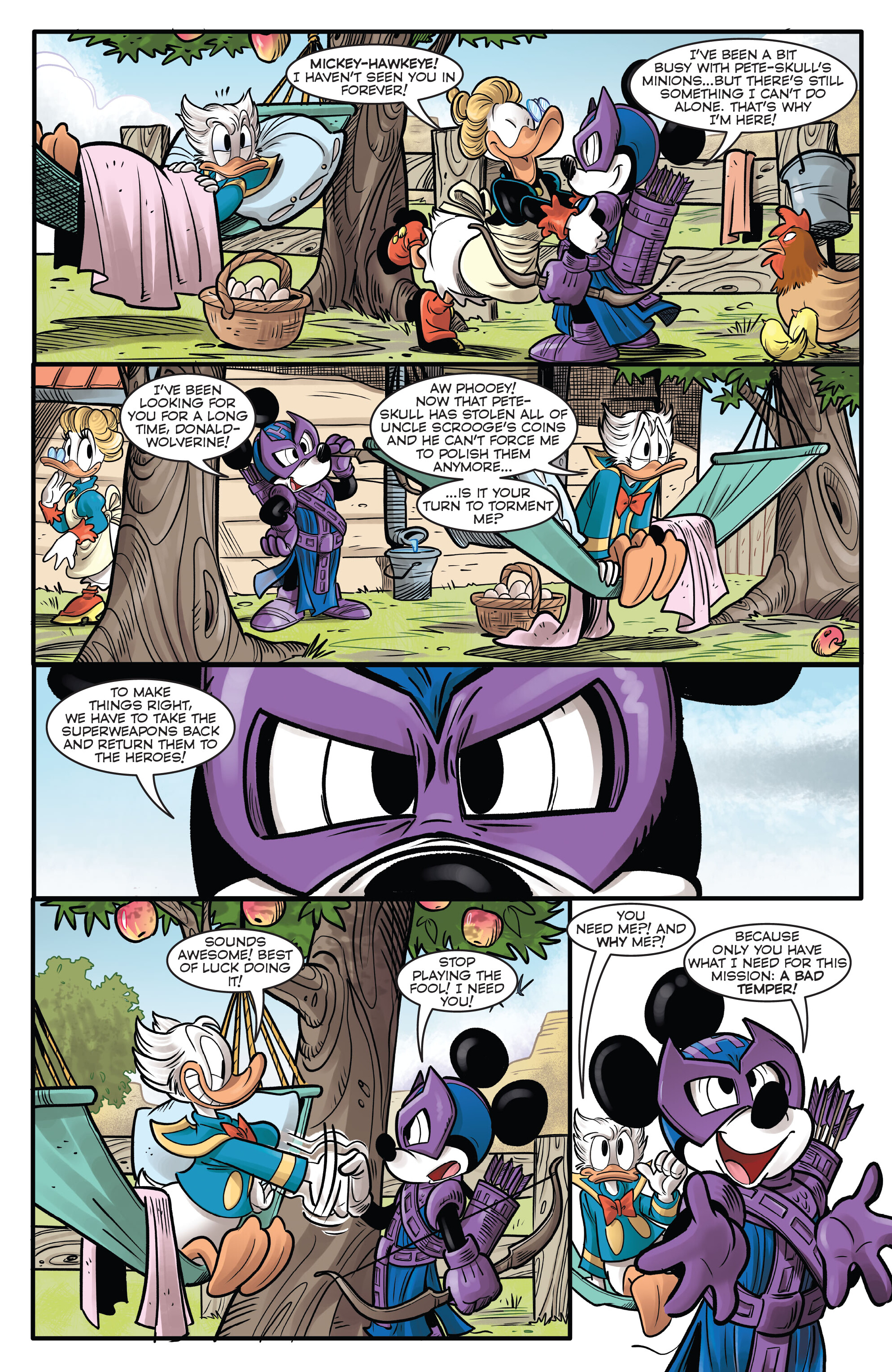 Marvel and Disney: What If...? Donald Duck Became Wolverine (2024-): Chapter 1 - Page 12