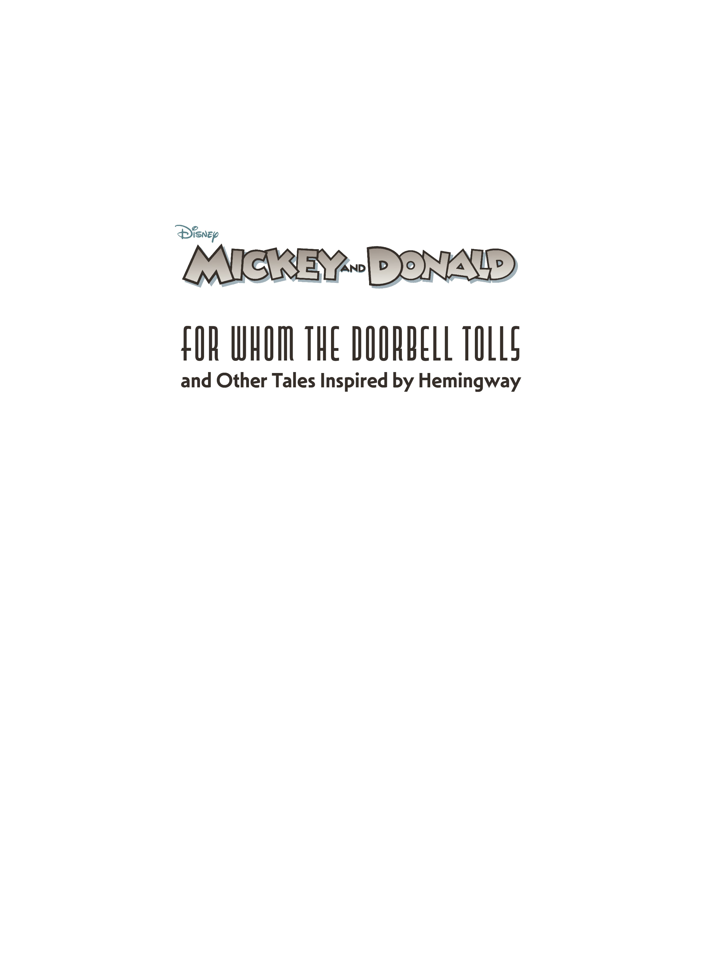 Mickey and Donald: For Whom the Doorbell Tolls (2023): Chapter 1 - Page 2