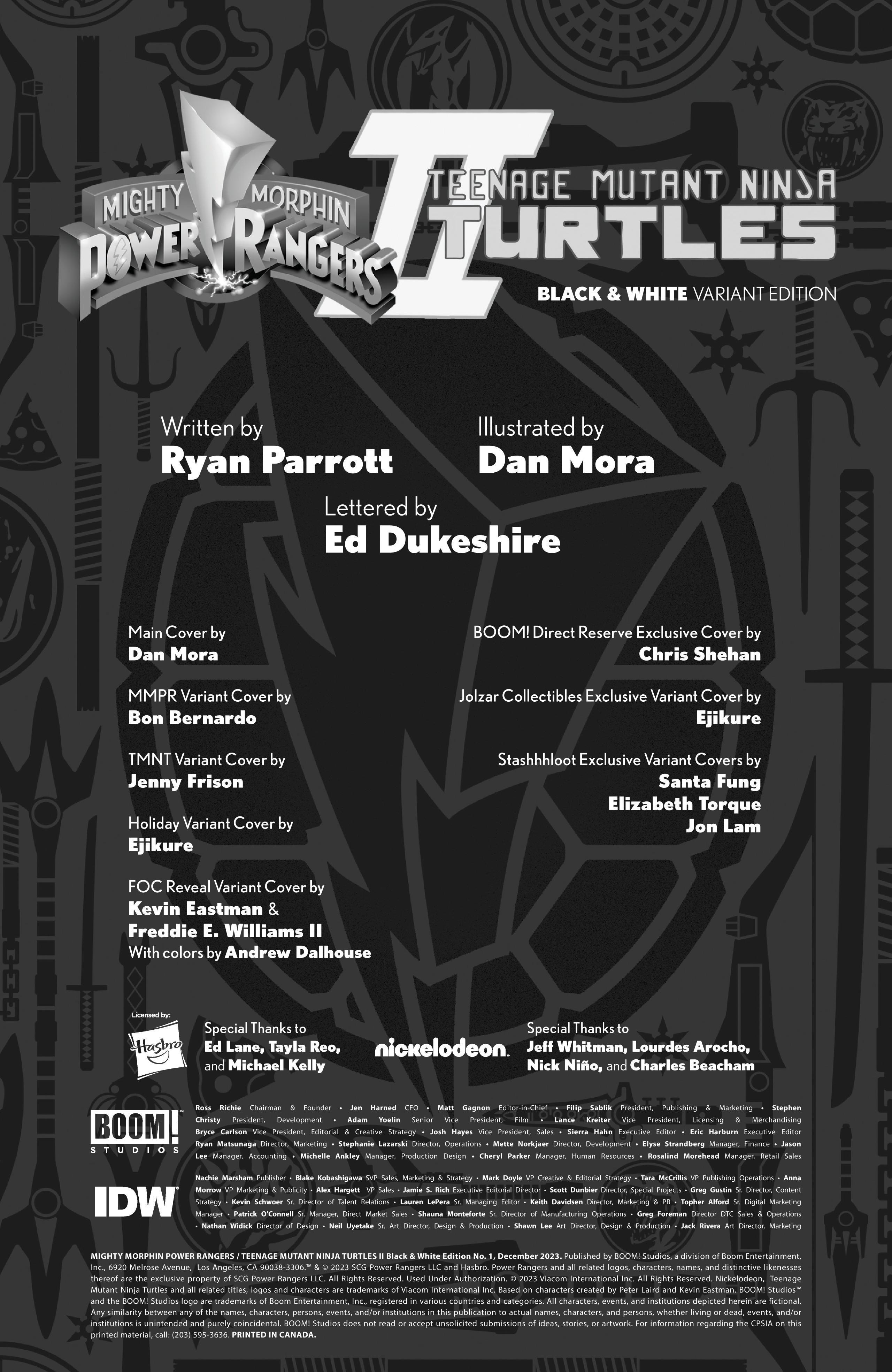 Mighty Morphin Power Rangers / Teenage Mutant Ninja Turtles II  (2022-): Chapter bw1 - Page 2