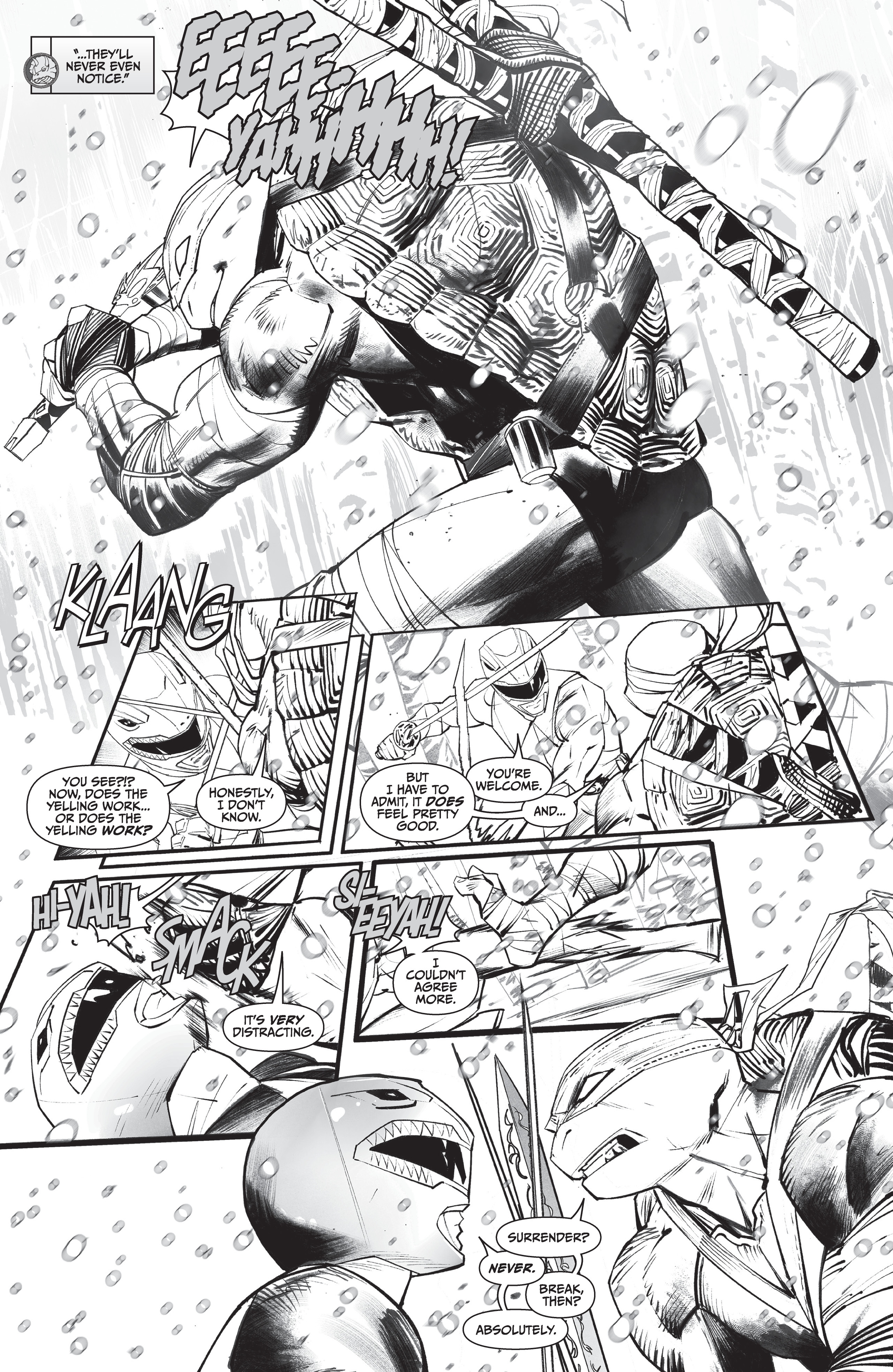 Mighty Morphin Power Rangers / Teenage Mutant Ninja Turtles II  (2022-): Chapter bw1 - Page 9