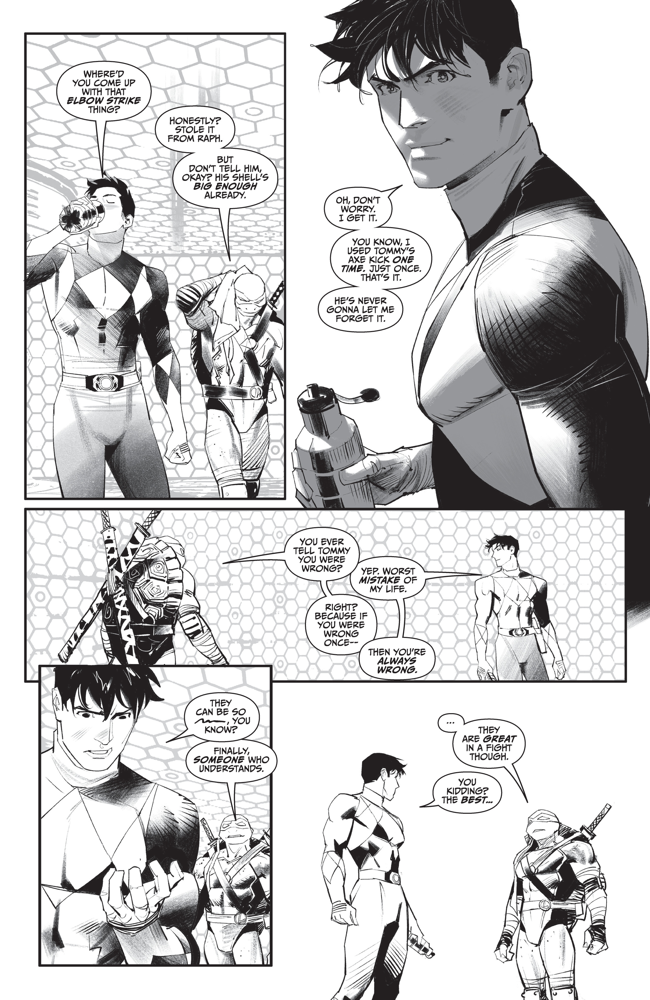Mighty Morphin Power Rangers / Teenage Mutant Ninja Turtles II  (2022-): Chapter bw1 - Page 10