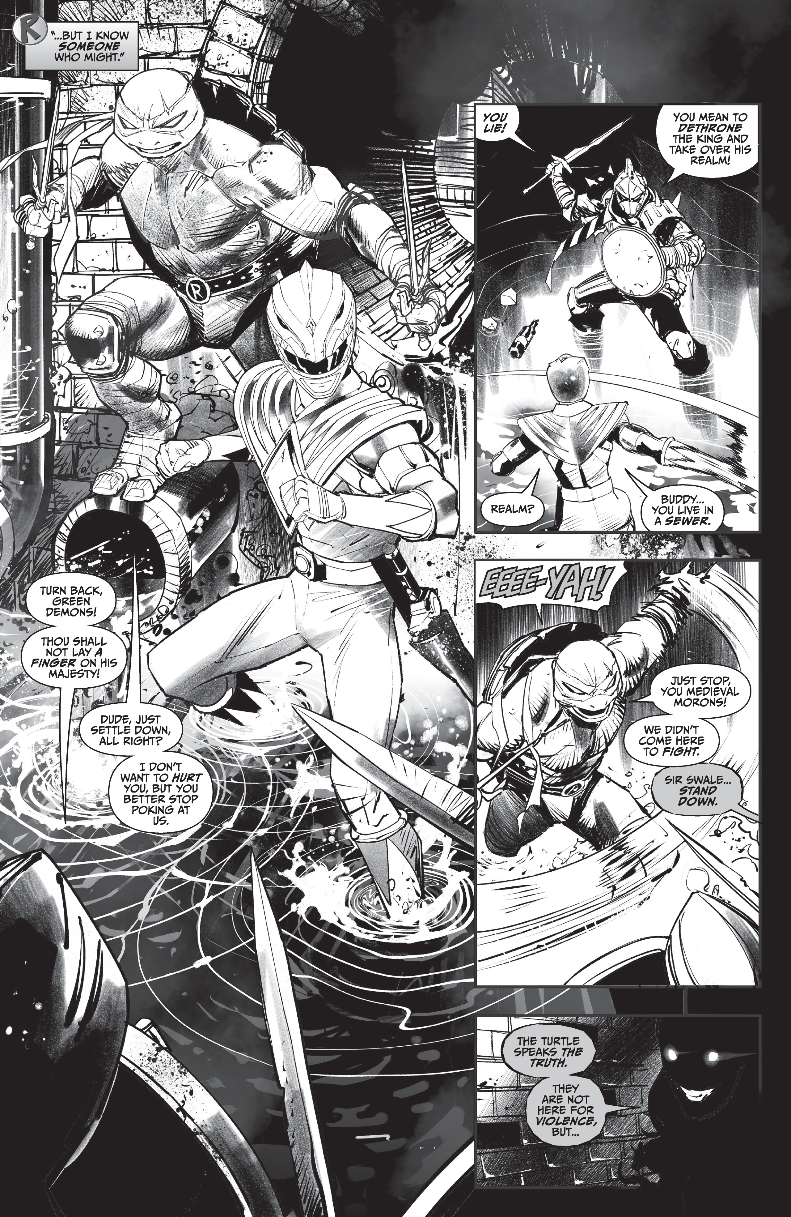 Mighty Morphin Power Rangers / Teenage Mutant Ninja Turtles II  (2022-): Chapter bw1 - Page 12