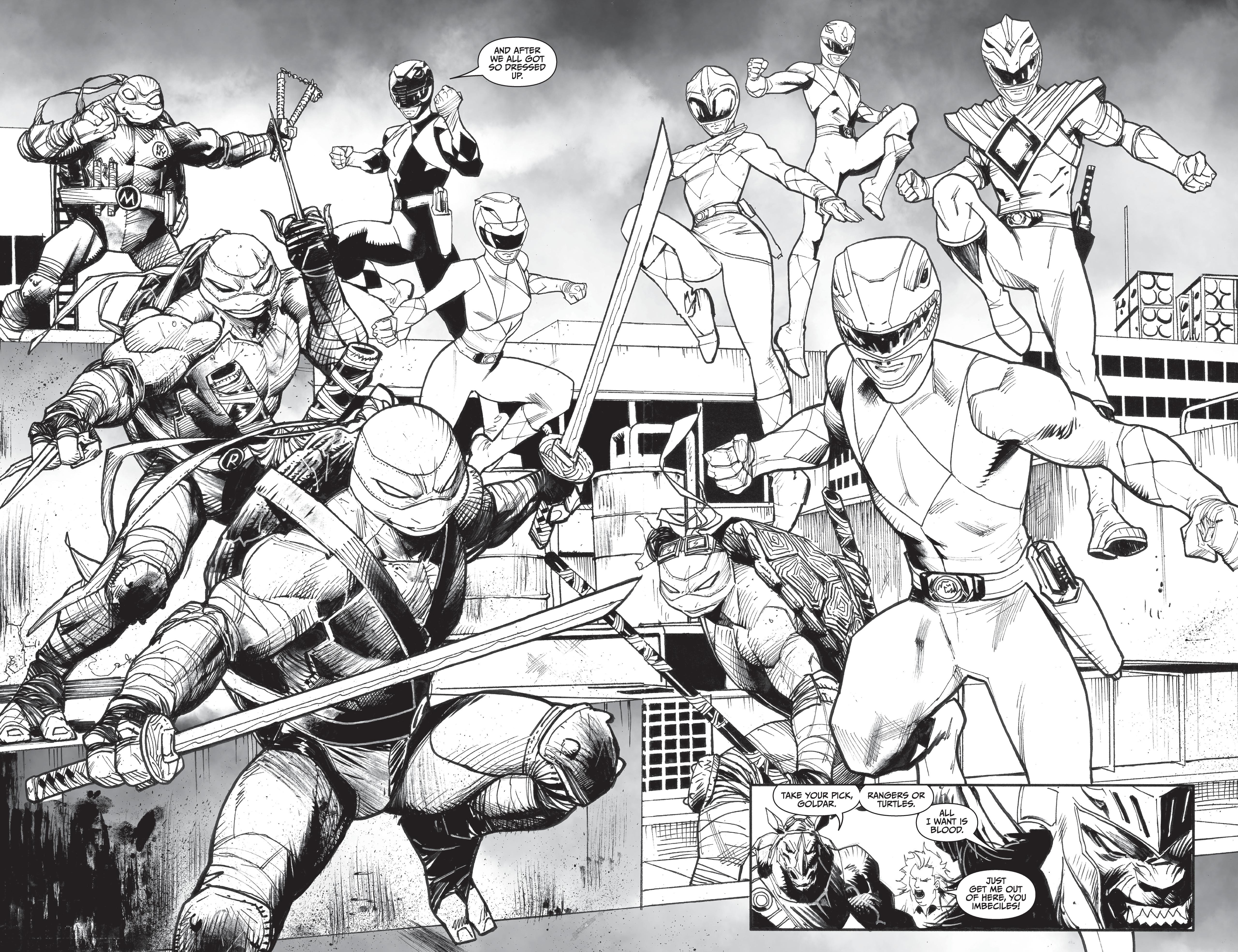Mighty Morphin Power Rangers / Teenage Mutant Ninja Turtles II  (2022-): Chapter bw1 - Page 16