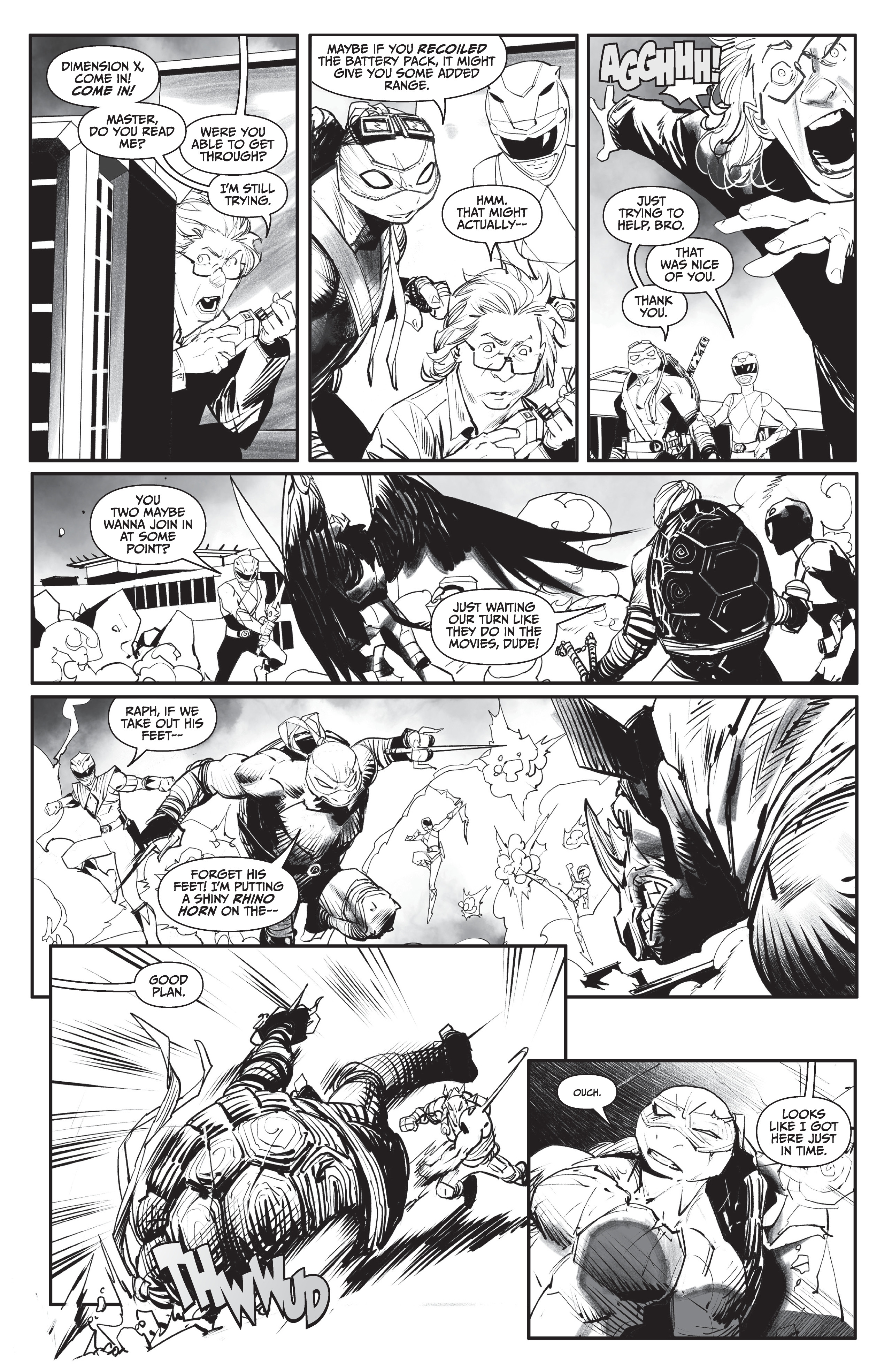 Mighty Morphin Power Rangers / Teenage Mutant Ninja Turtles II  (2022-): Chapter bw1 - Page 18