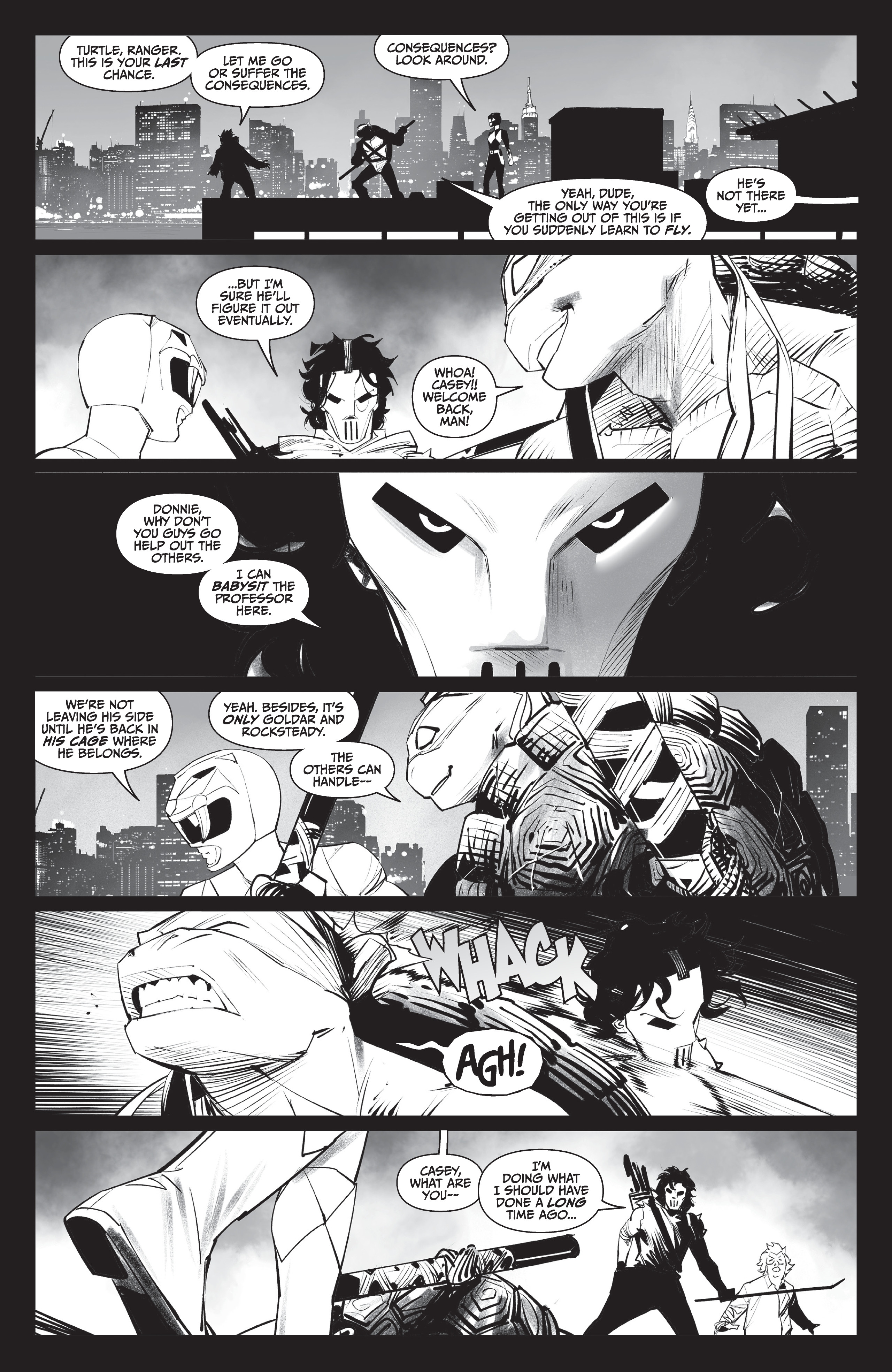 Mighty Morphin Power Rangers / Teenage Mutant Ninja Turtles II  (2022-): Chapter bw1 - Page 20