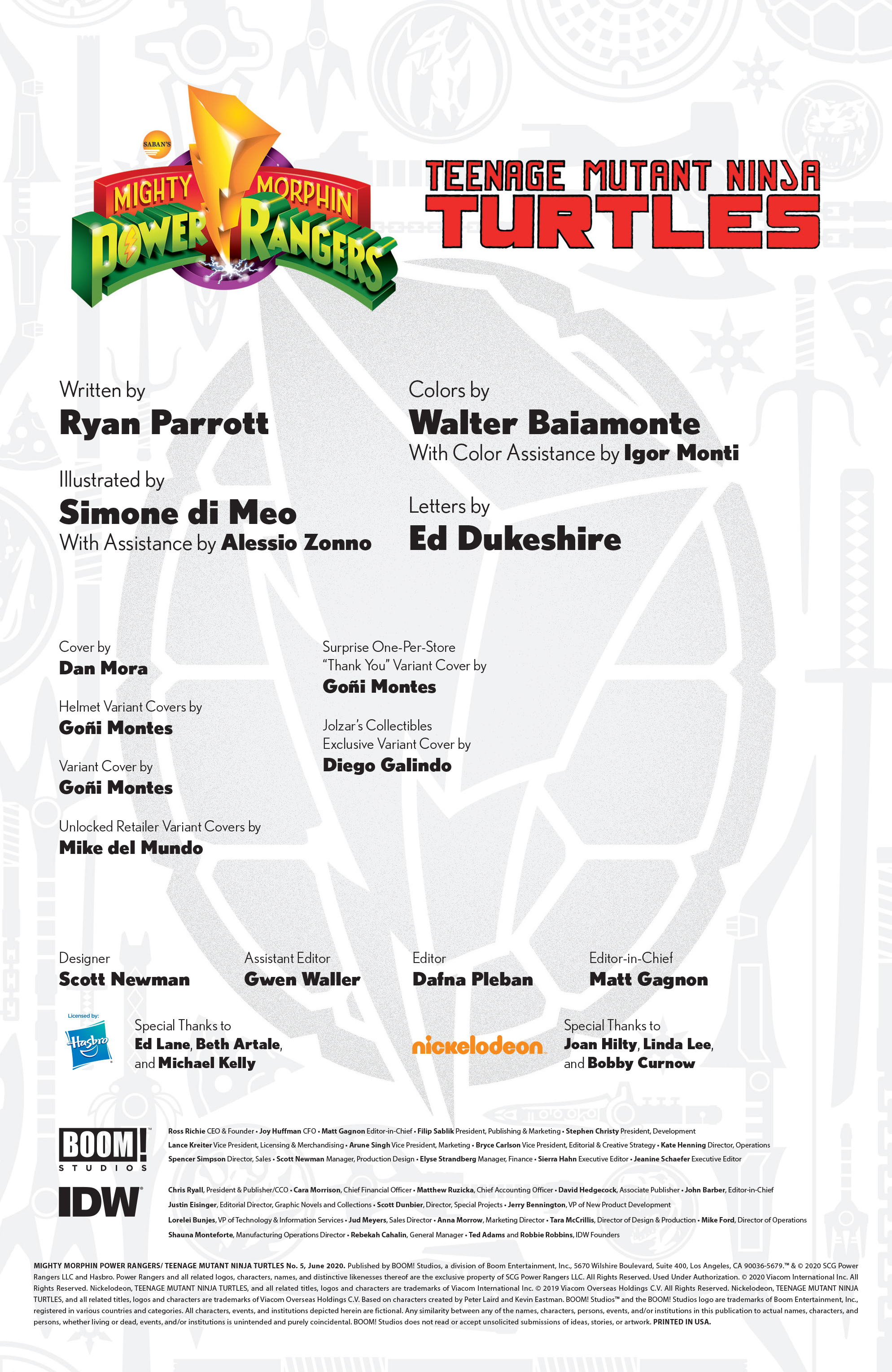Mighty Morphin Power Rangers/Teenage Mutant Ninja Turtles (2019-): Chapter 5 - Page 2
