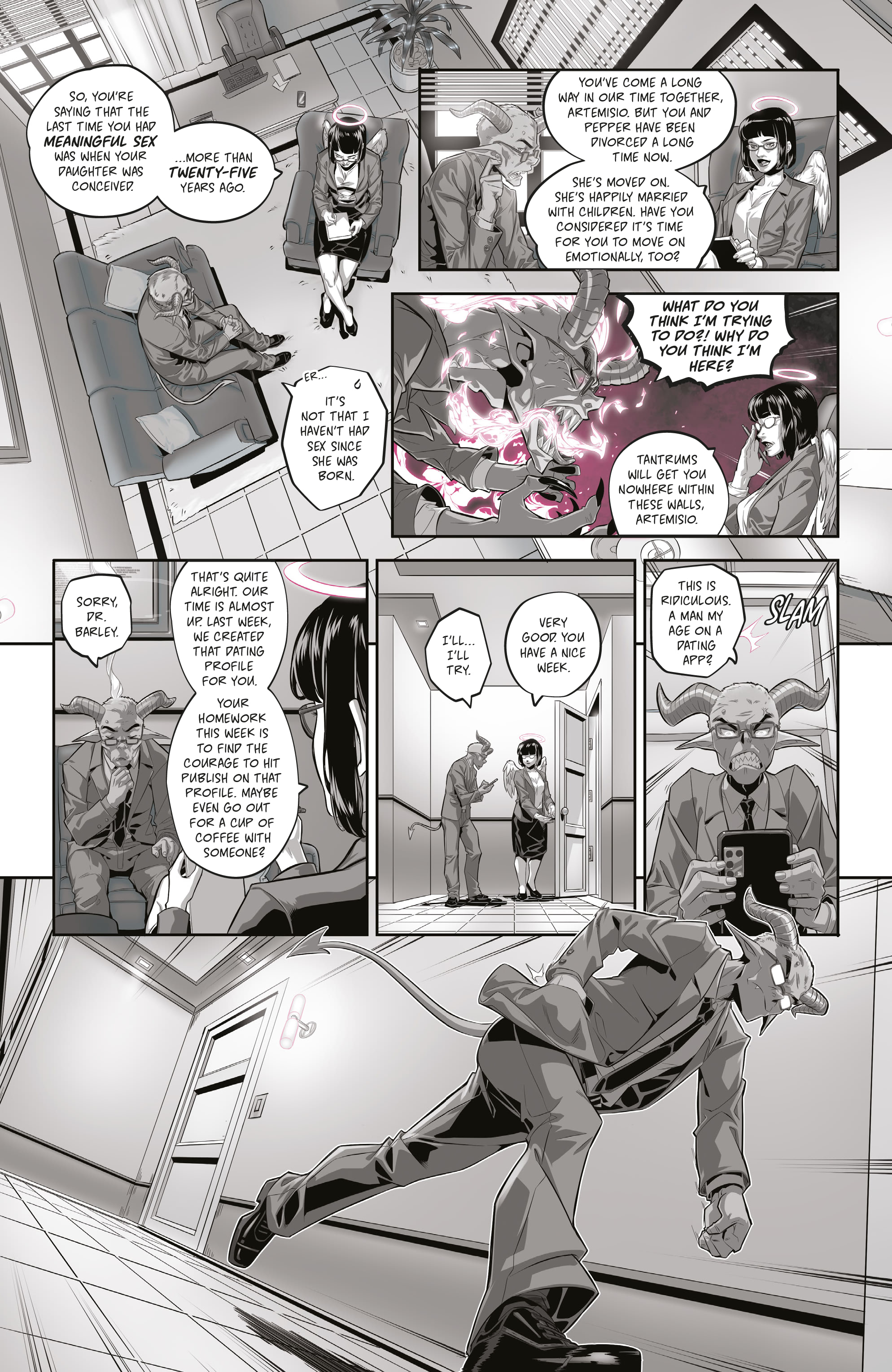 Mirka Andolfo's Sweet Paprika: Black, White, & Pink (2023-): Chapter 1 - Page 4