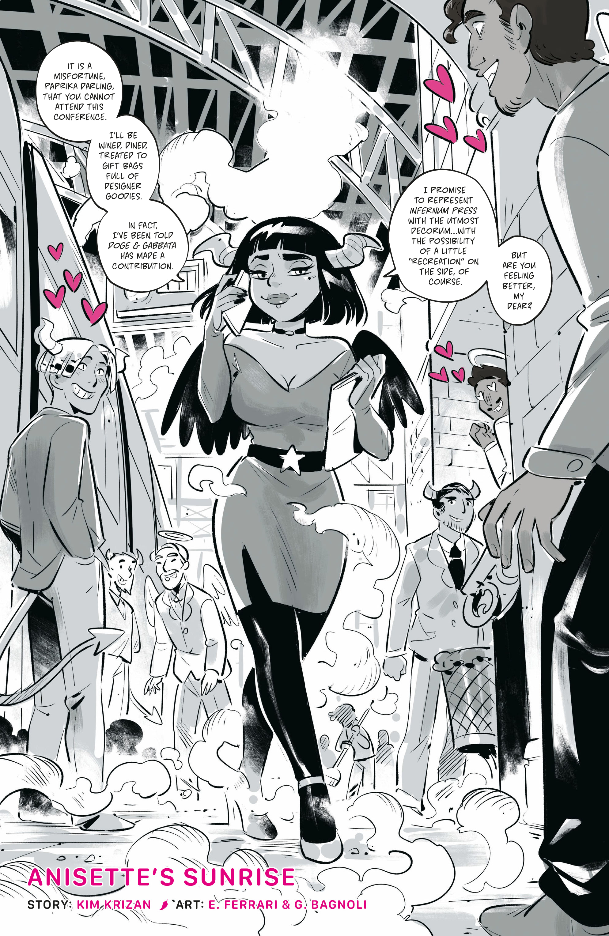 Mirka Andolfo's Sweet Paprika: Black, White, & Pink (2023-): Chapter 1 - Page 10