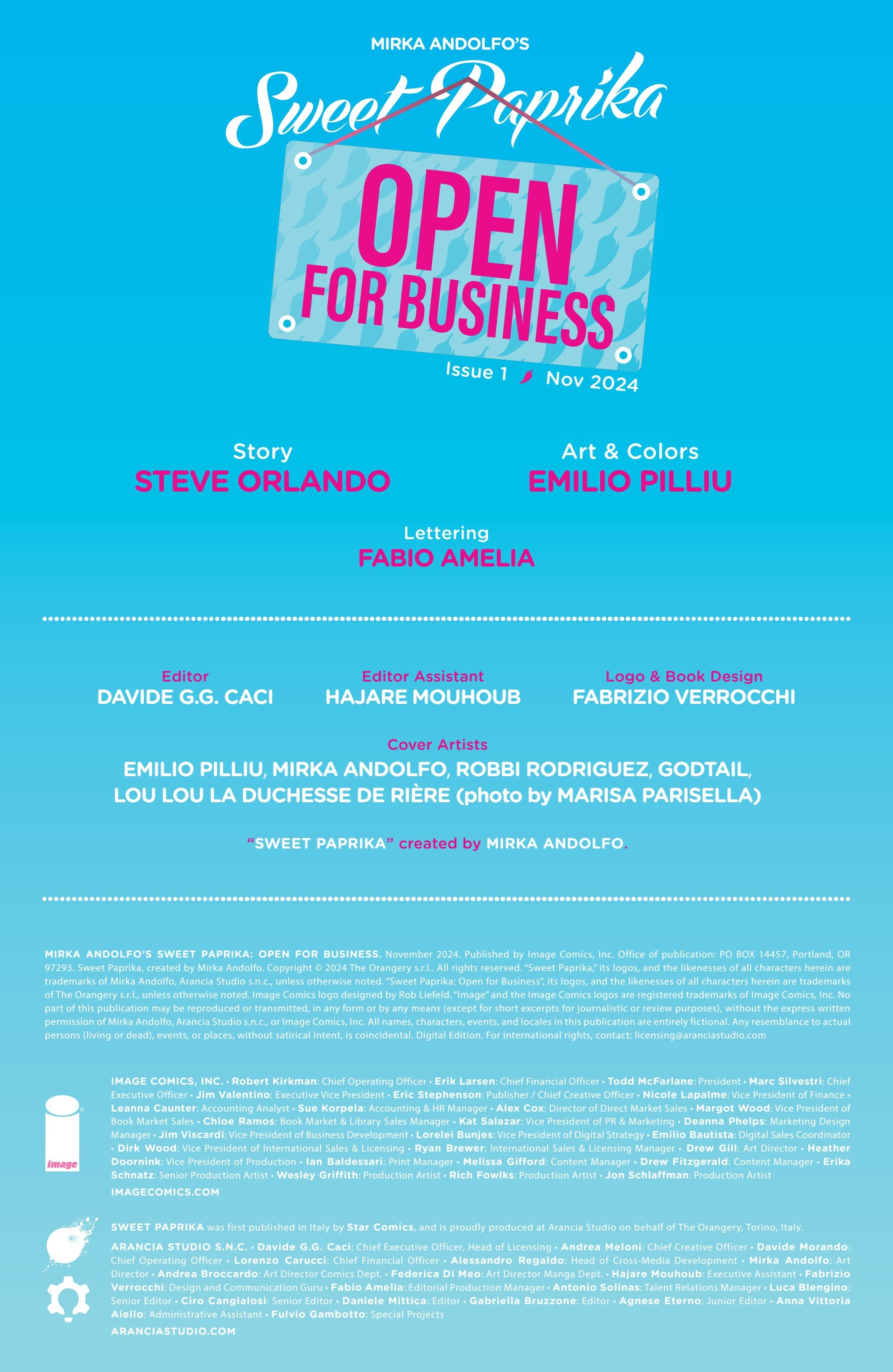 Mirka Andolfo's Sweet Paprika: Open for Business (2024-): Chapter 1 - Page 2