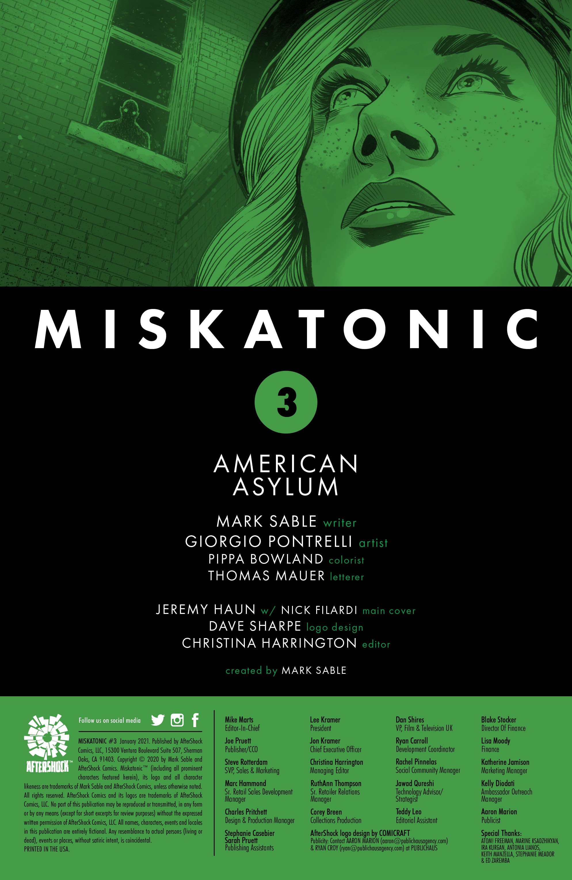 Miskatonic (2020-): Chapter 3 - Page 2
