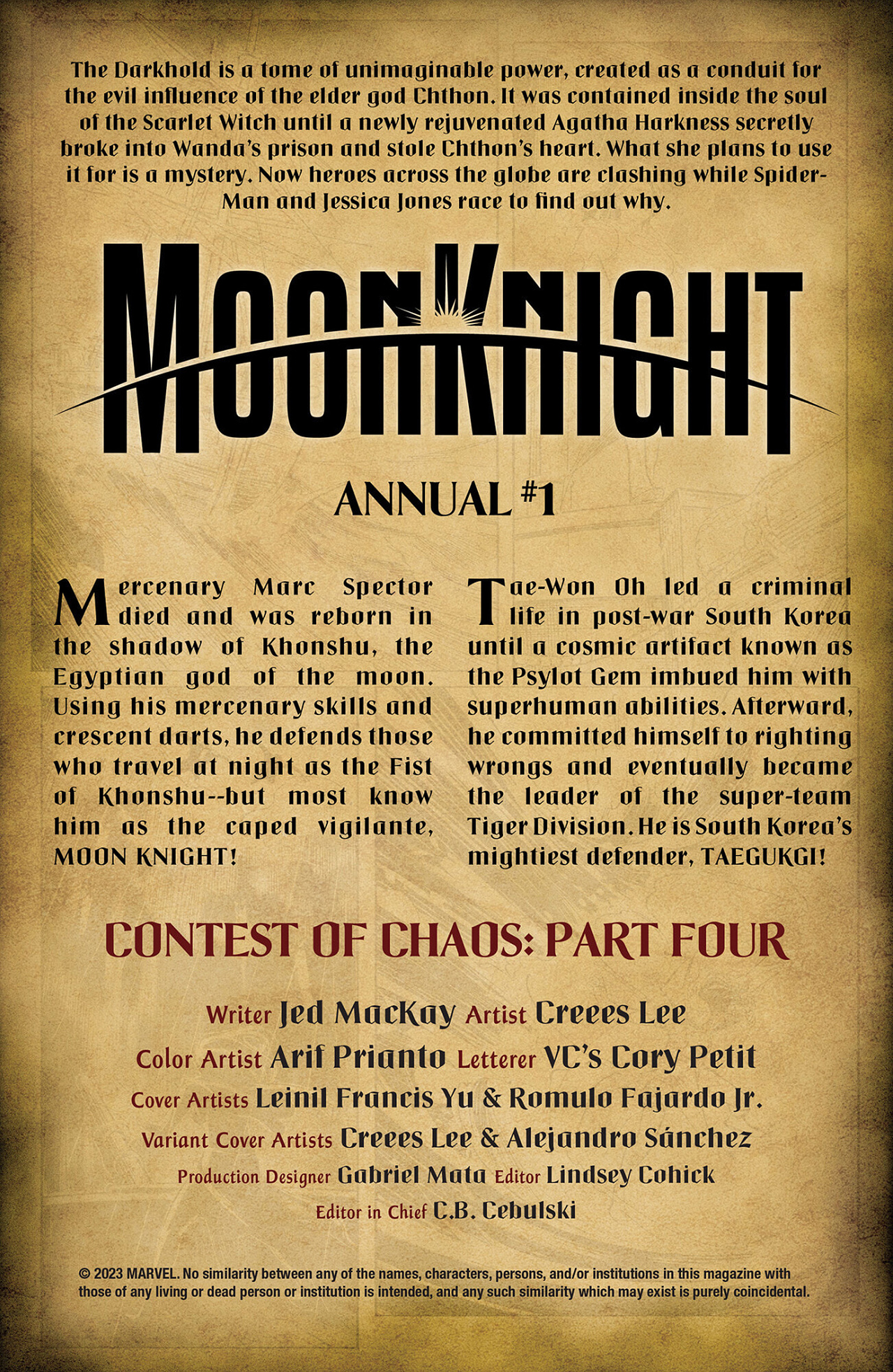 Moon Knight (2023-): Chapter annual1 - Page 4