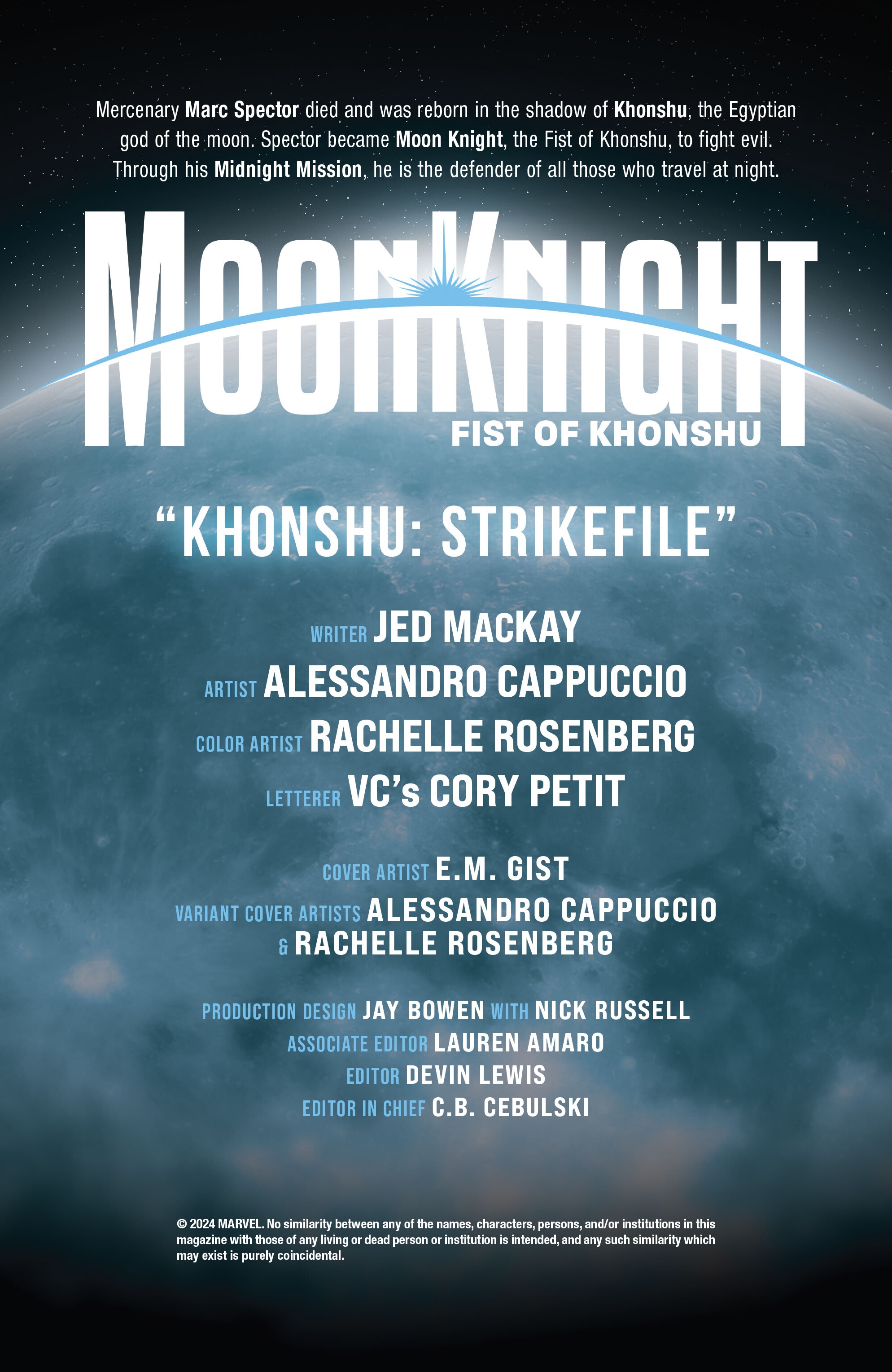 Moon Knight: Fist of Khonshu (2024-): Chapter 0 - Page 2
