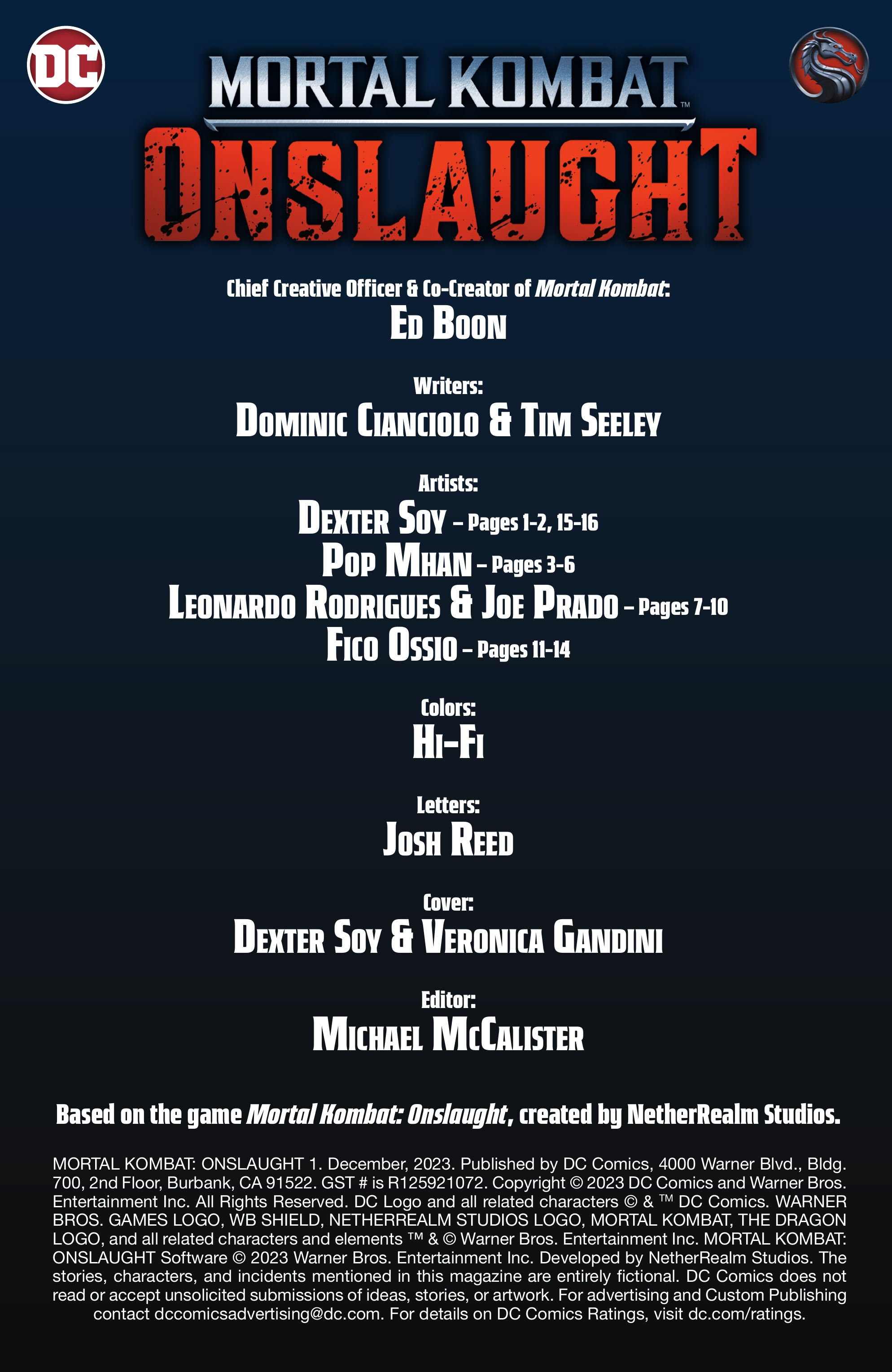 Mortal Kombat: Onslaught (2023-): Chapter 1 - Page 2