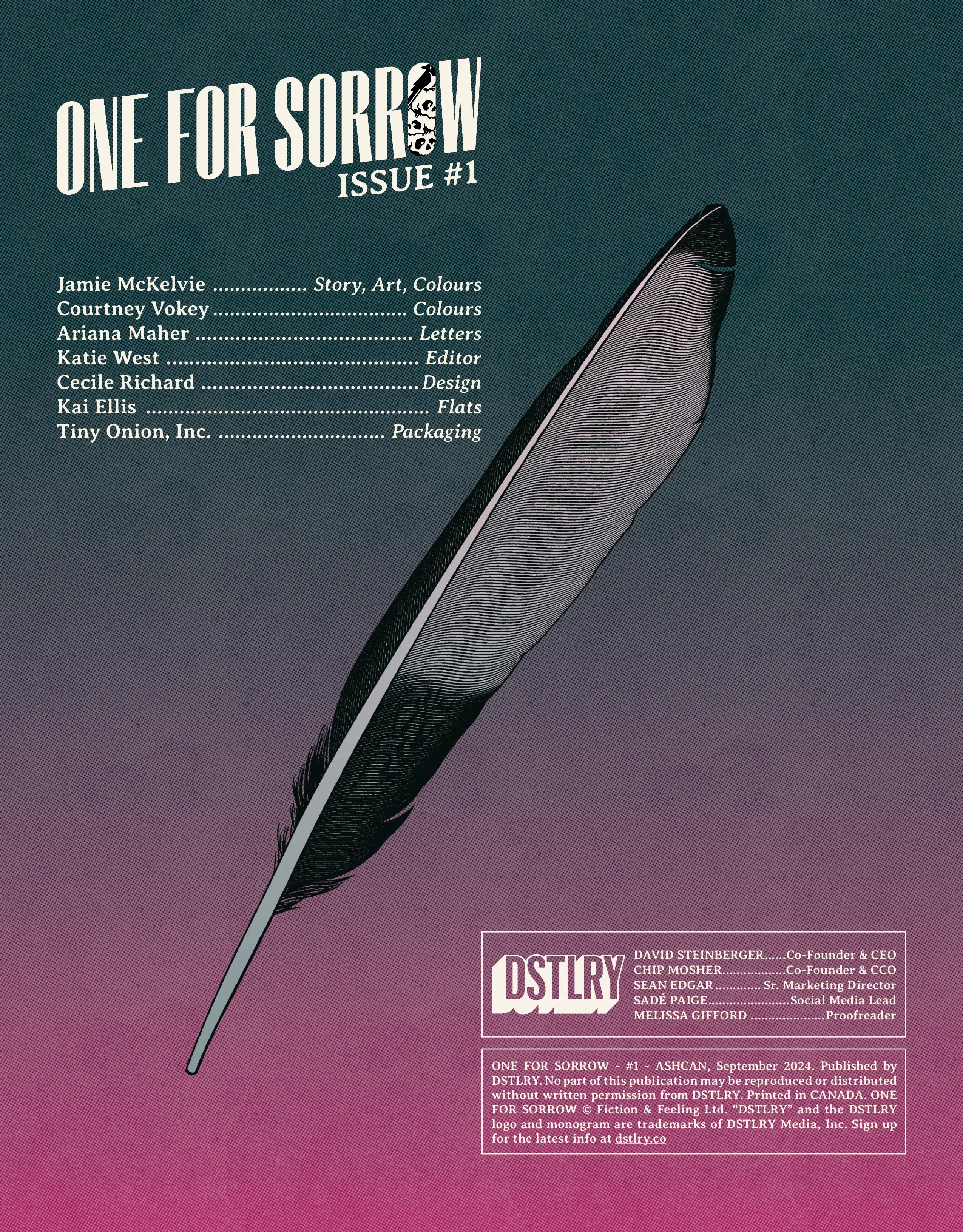 One For Sorrow (2024-): Chapter Ashcan - Page 4