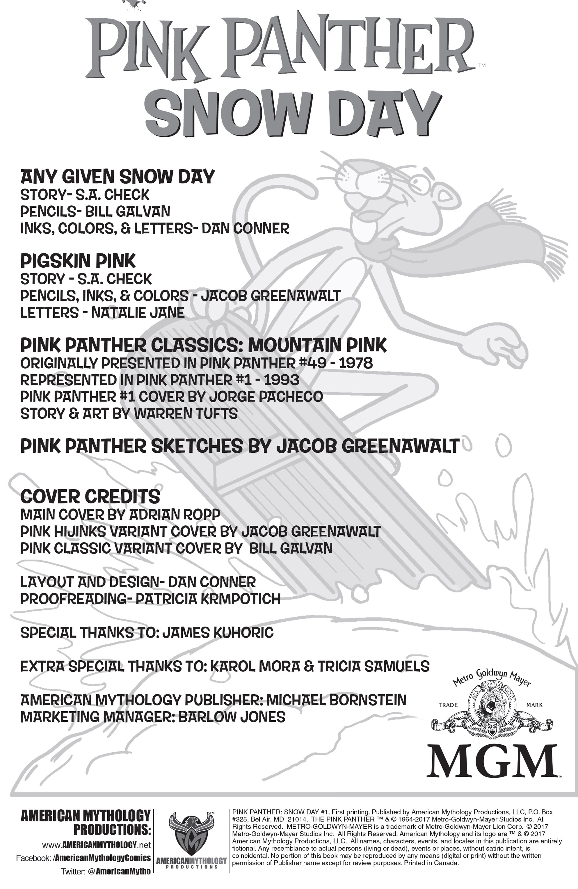 Pink Panther Snow Day (2017): Chapter 1 - Page 2