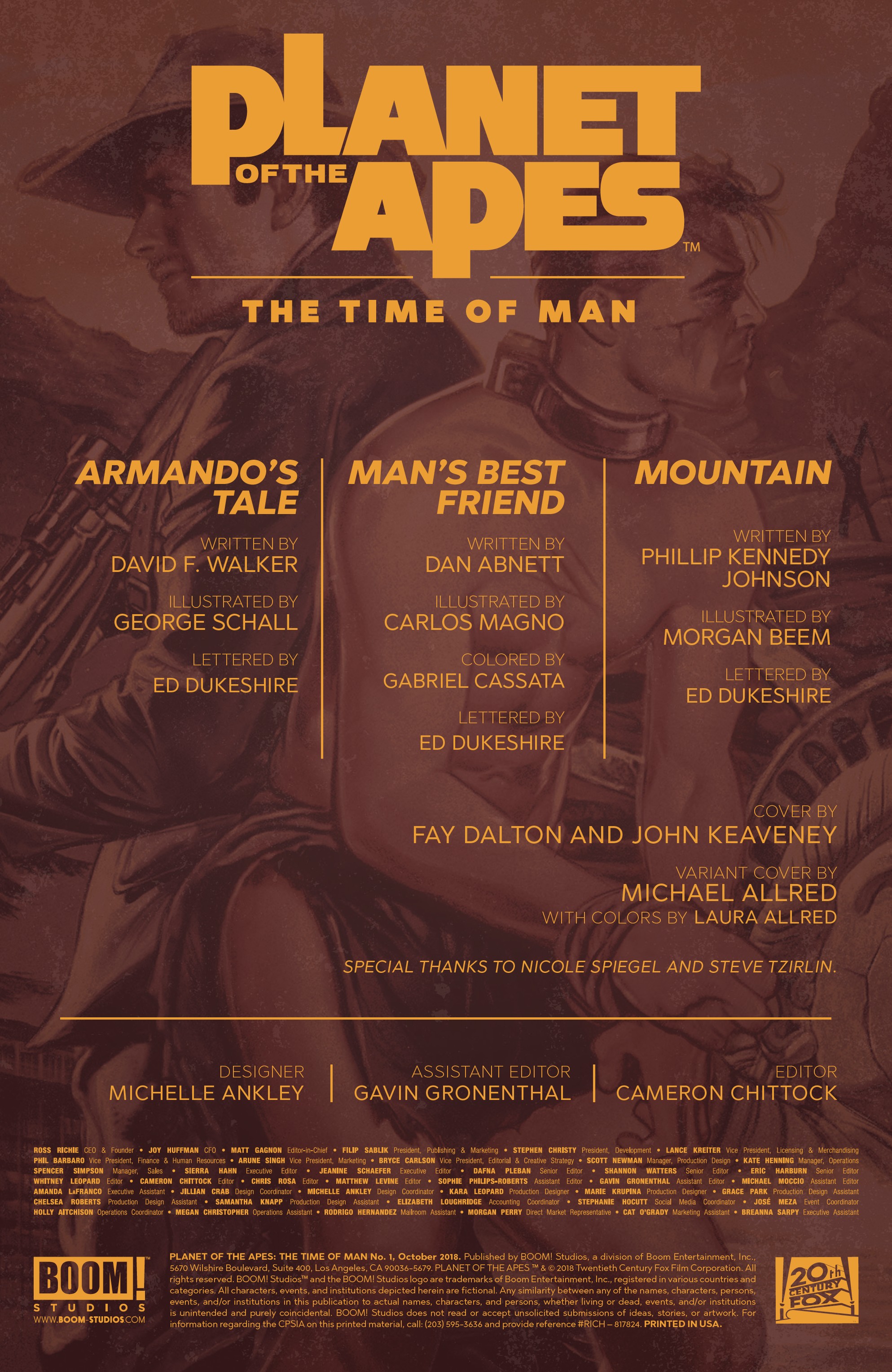 Planet of the Apes: The Time of Man (2018): Chapter 1 - Page 2