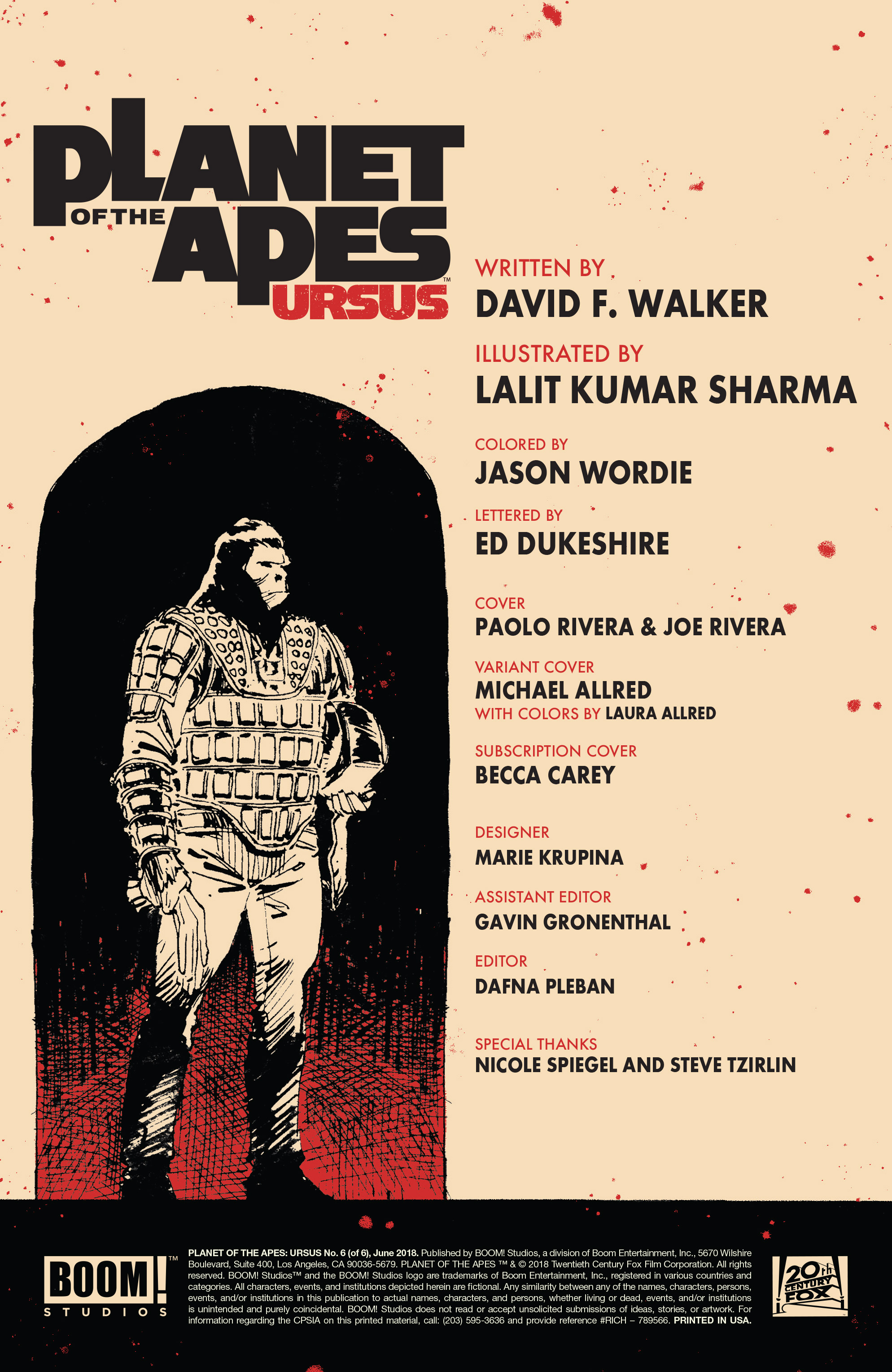 Planet of the Apes: Ursus (2018): Chapter 6 - Page 2