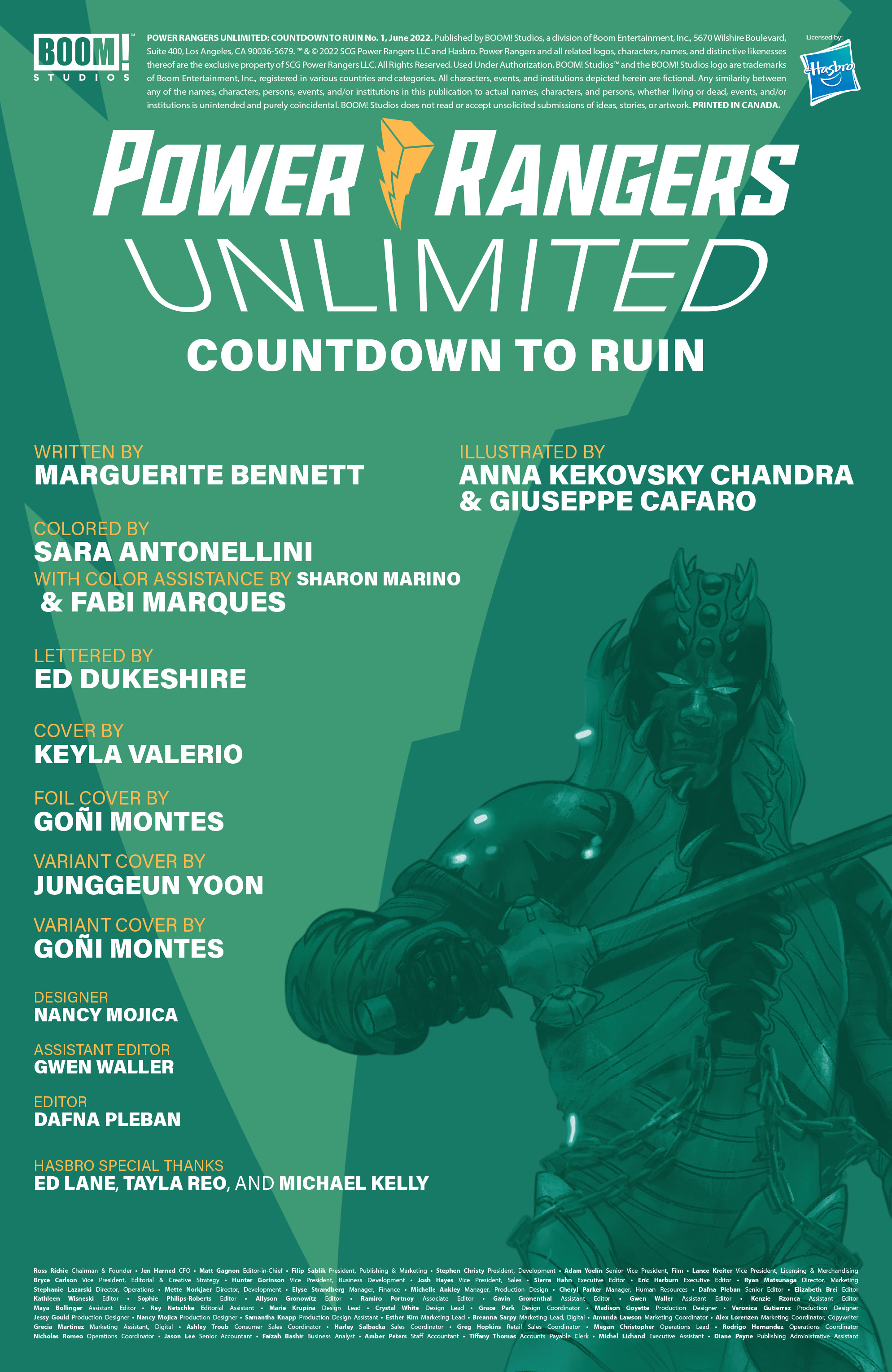 Power Rangers Unlimited: Countdown to Ruin (2022-): Chapter 1 - Page 2